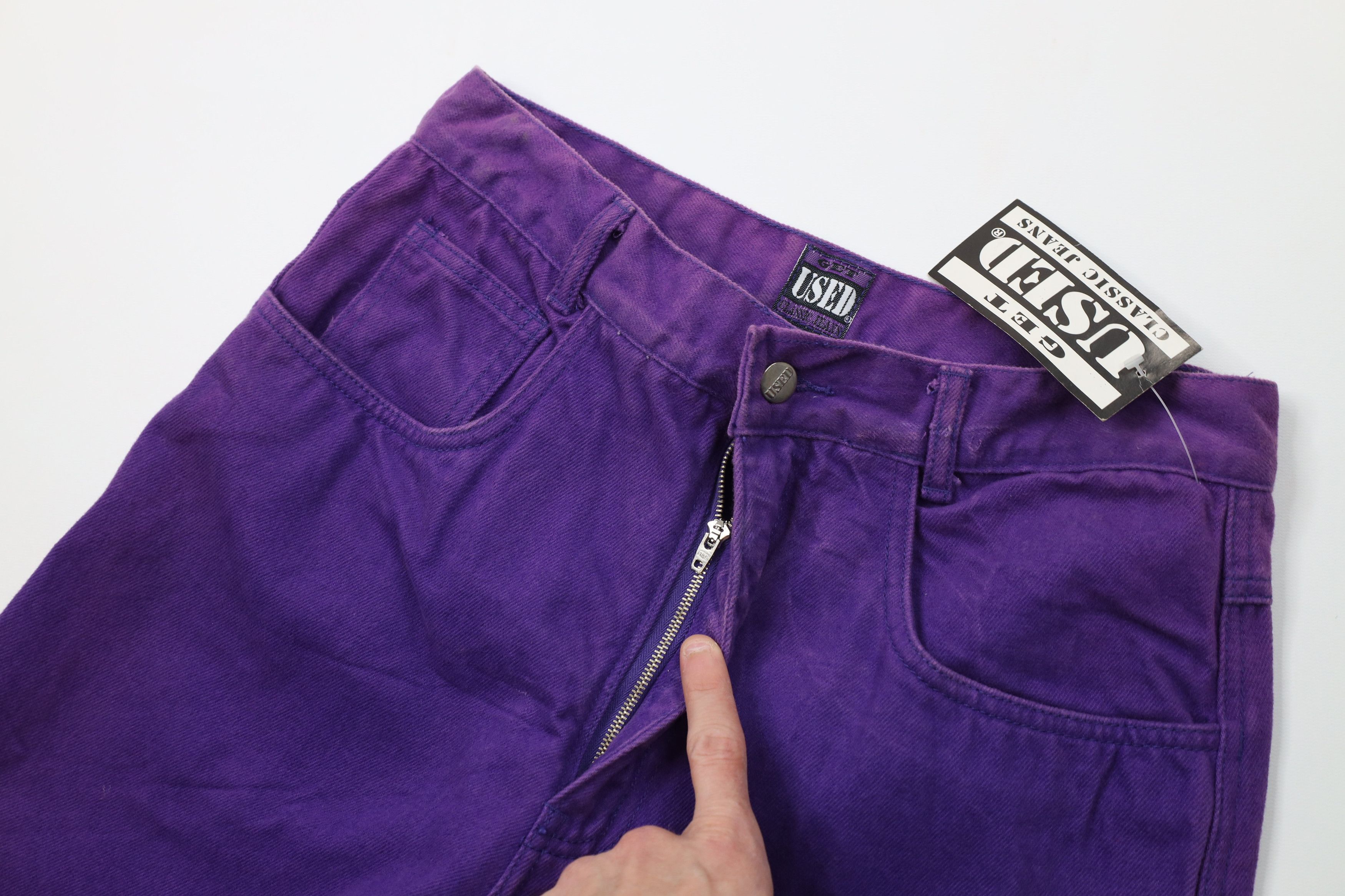 Vintage Deadstock Vintage 90s Streetwear Fit Skateboard Jeans Purple Size US 32 / EU 48 - 6 Thumbnail