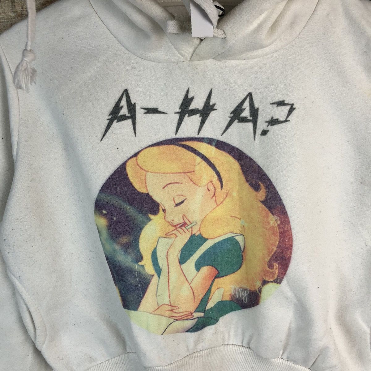 Japanese Brand DL Alice In Wonderland Darkweb A-HA croptop Hoodie #A2513 Size S / US 4 / IT 40 - 9 Thumbnail