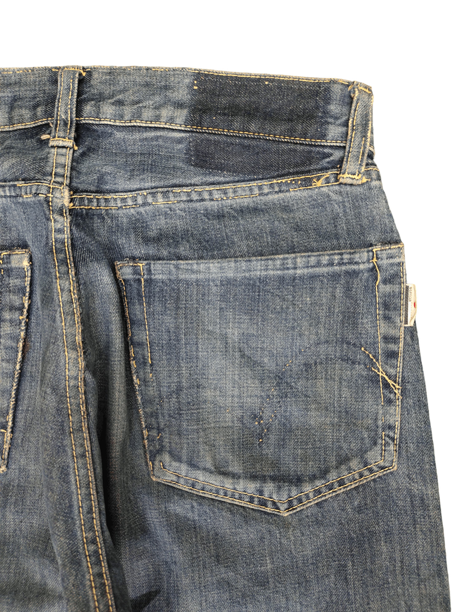 Studio D'Artisan 1990s Studio D Artisan Lot 0205 Selvedge Distress Jeans Size US 30 / EU 46 - 12 Thumbnail