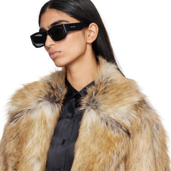 Saint Laurent Paris 🕶️ New Saint Laurent SL713 004 Sunglasses - Green Frame Size ONE SIZE - 4 Thumbnail