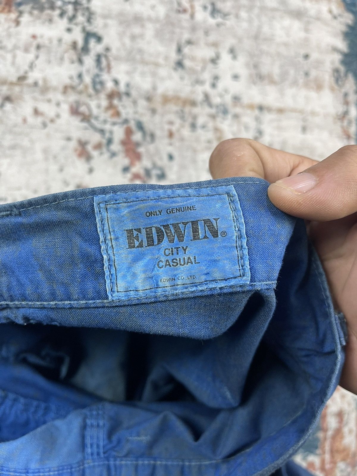 Edwin Vtg Distressed Dirt Edwin Blue Carpenter Pants Size US 28 / EU 44 - 6 Thumbnail