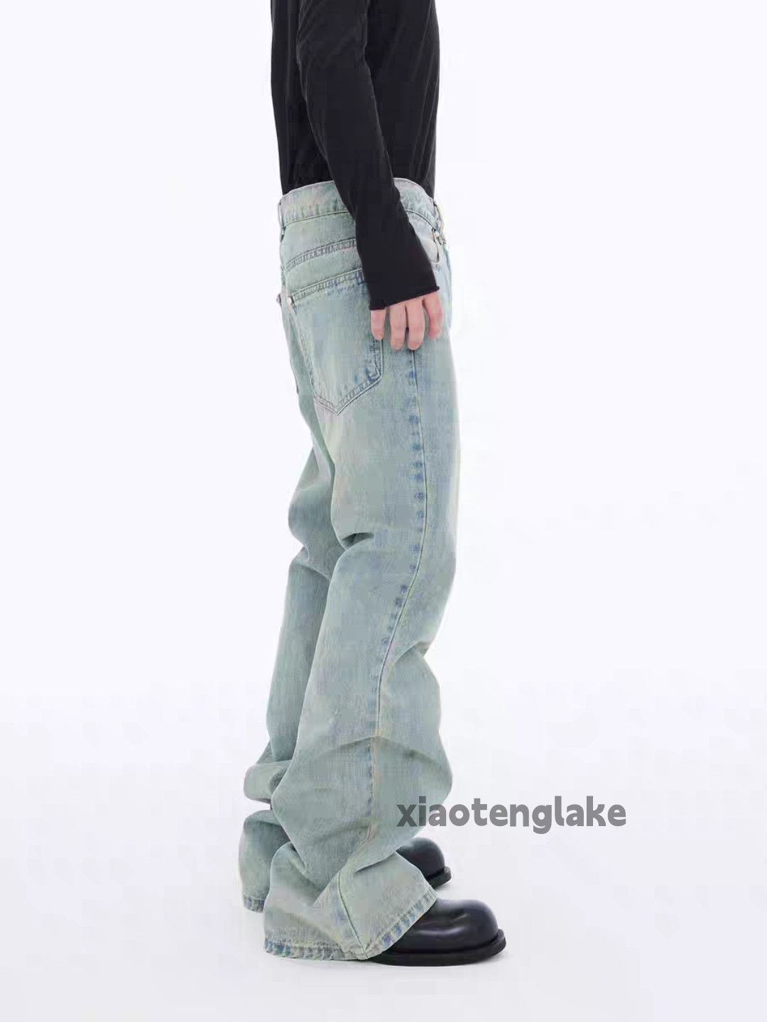 Jean ltx vintage washed faded punk grunge hiphop bootcut jeans Size US 30 / EU 46 - 1 Thumbnail
