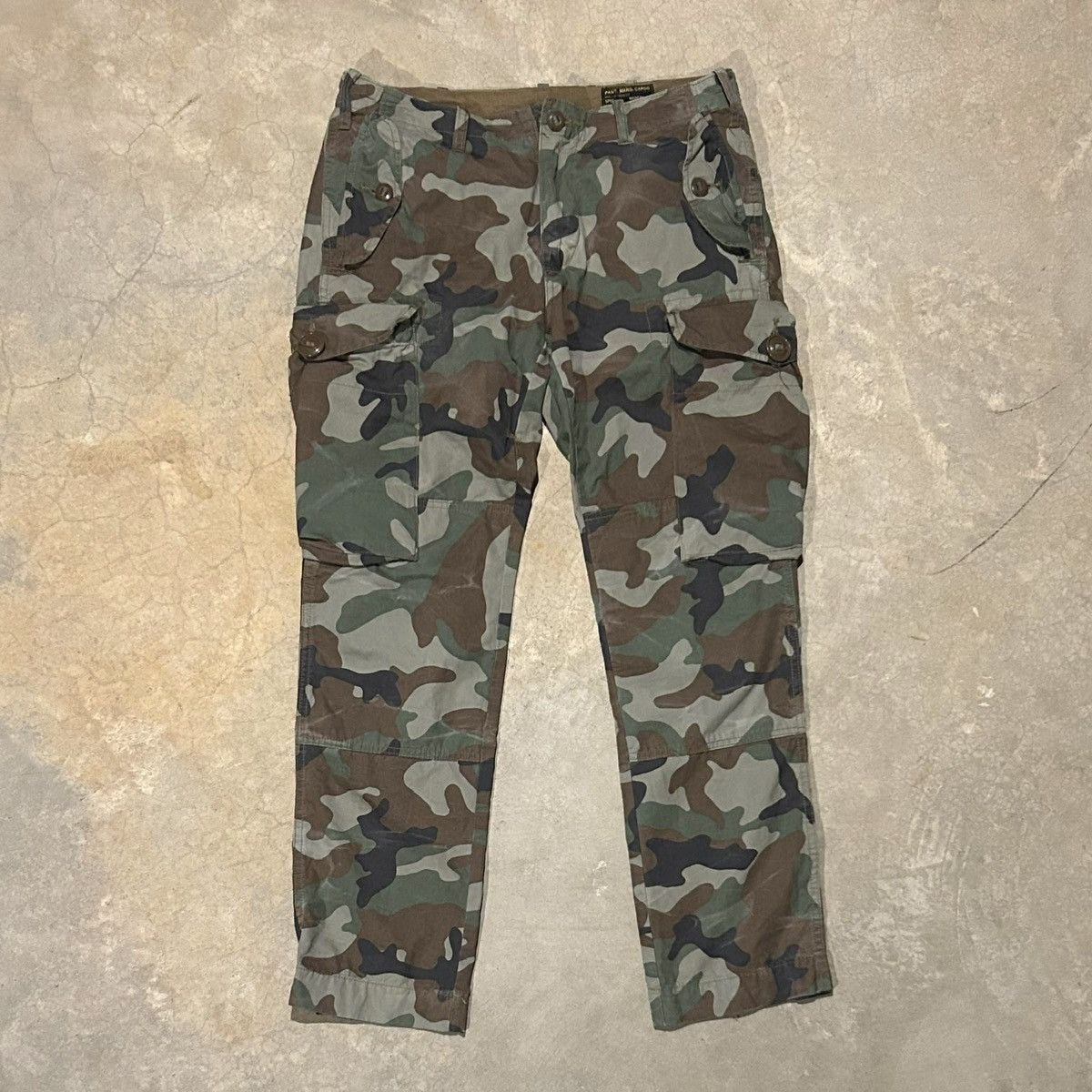 Polo Ralph Lauren × Vintage Vintage Polo Ralph Lauren Utility Military Camo Cargo Pants Size US 32 / EU 48 - 1 Thumbnail