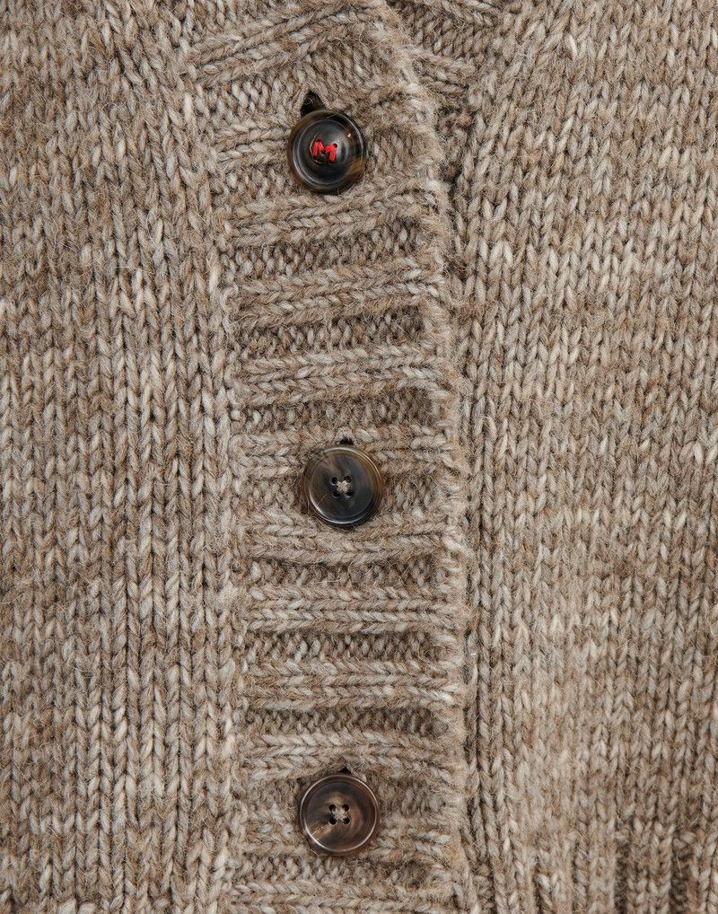 Maison Margiela o1w1db10126 Botanical Dye Cardigan in Brown Size S / US 4 / IT 40 - 6 Thumbnail