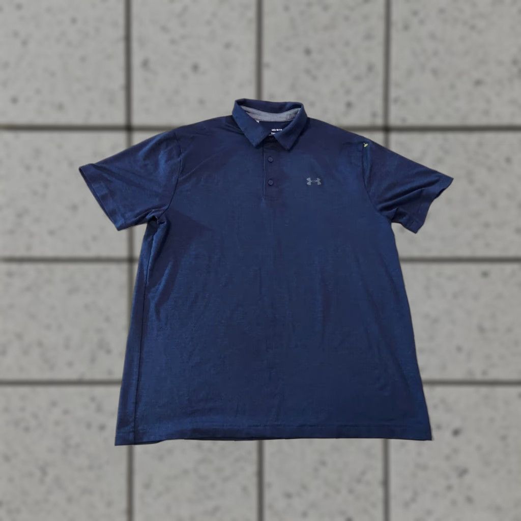 Under Armour Under Armour Polo Shirt L Men Athletic Golf Navy Blue Polo Shirt Mens L Blue Golf Athletic Under Armour Size US L / EU 52-54 / 3 - 1 Thumbnail