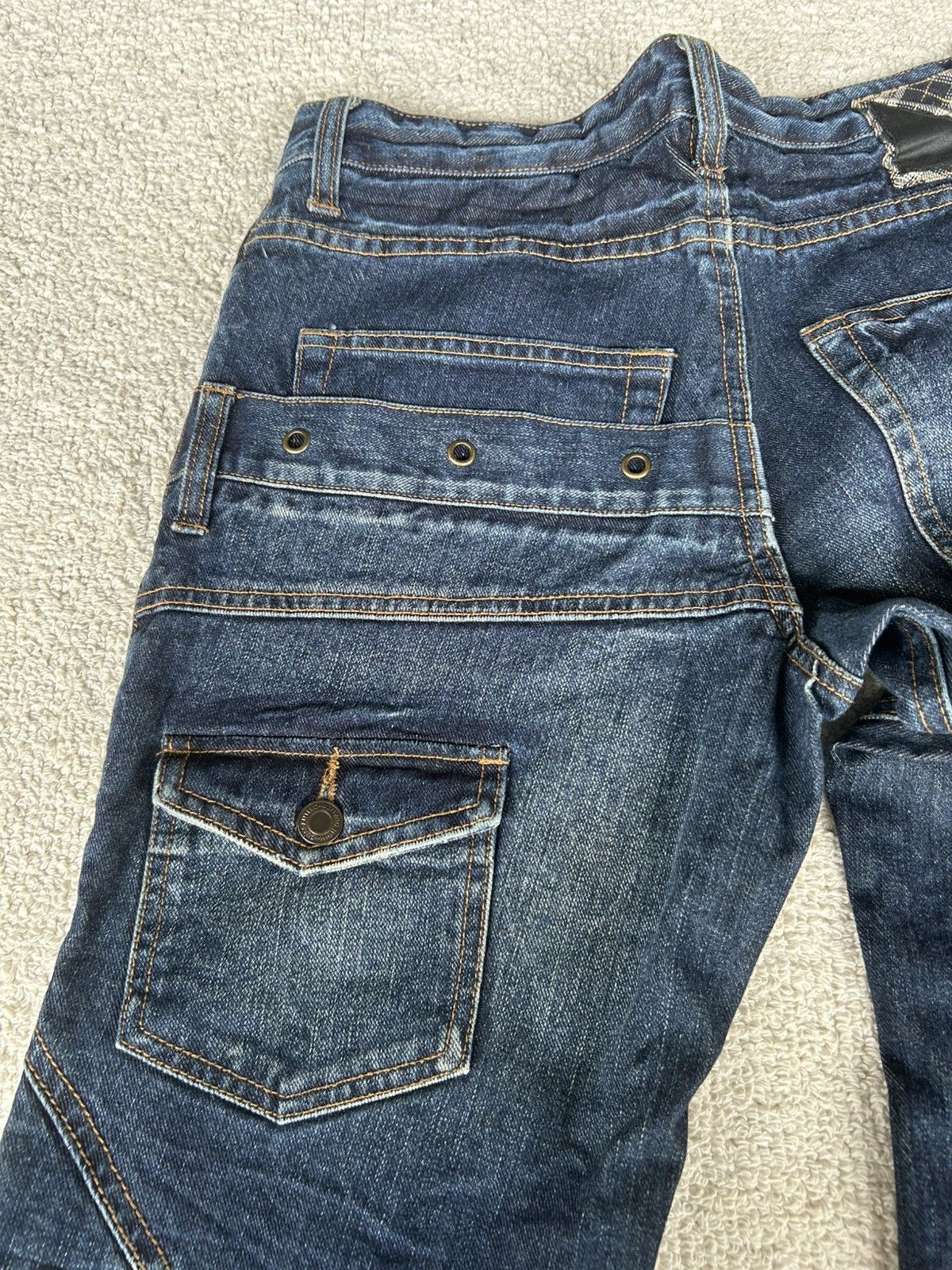 If Six Was Nine × KMRii × Le Grande Bleu (L.G.B.) Japanese Punk Bondage Style Denim Jeans ☠️☠️ Size US 31 - 8 Thumbnail