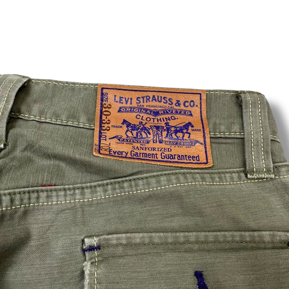 Levi's Vintage 60s Levi’s Cargo Pants | Olive Green | Size 30 Size US 30 / EU 46 - 13 Thumbnail