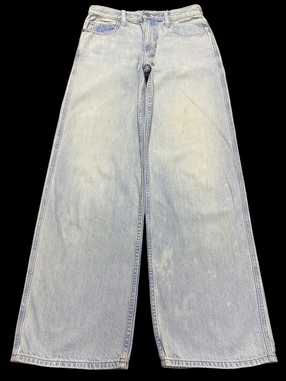 Vintage Japanese Brand Uniqlo Faded Wash Baggy Jeans