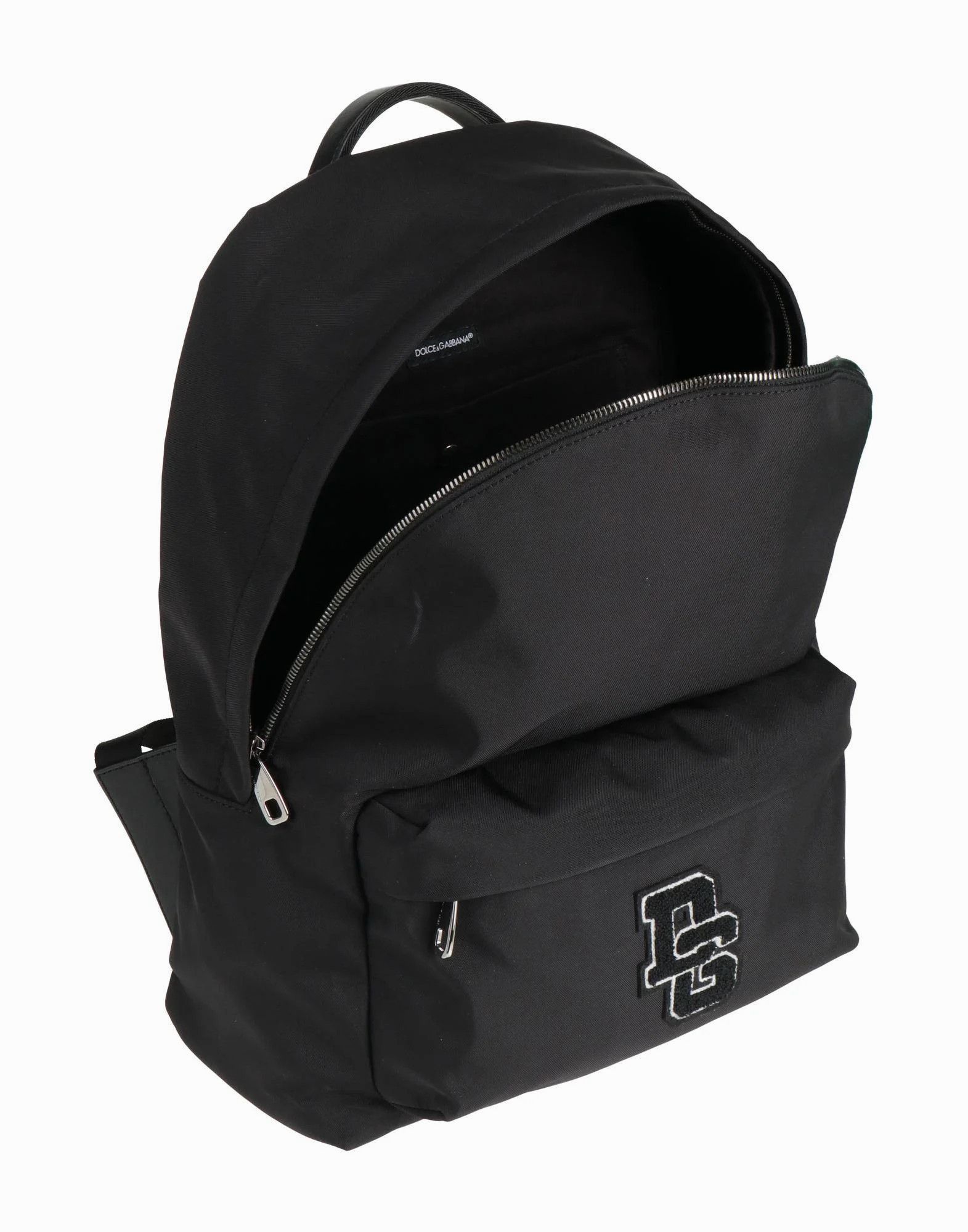 Dolce & Gabbana DOLCE & GABBANA black DG logo patch canvas backpack Size ONE SIZE - 1 Thumbnail