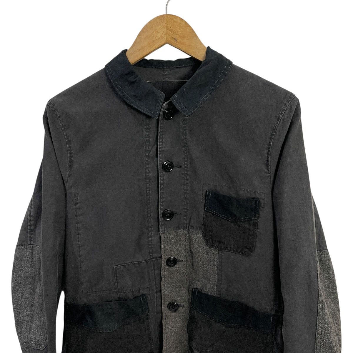 Japanese Brand Vintge Canton Overall Patchwork Workwear Jacket Size US S / EU 44-46 / 1 - 4 Thumbnail