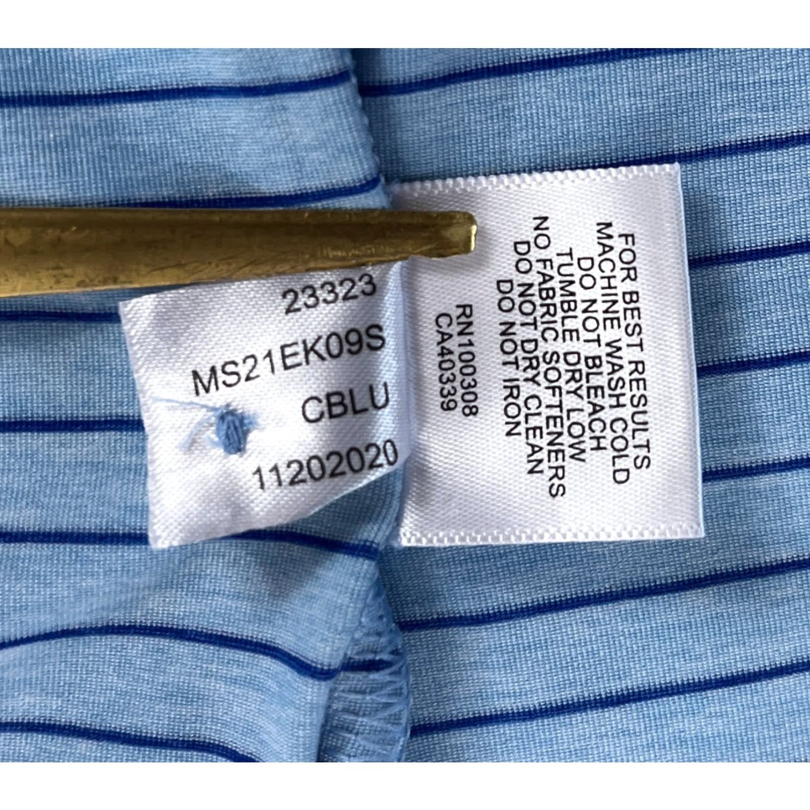 Peter Millar Peter Millar Summer Comfort Crafty Performance Jersey Polo Shirt XL Men Blue Striped Short Sleeve Size US XL / EU 56 / 4 - 7 Thumbnail