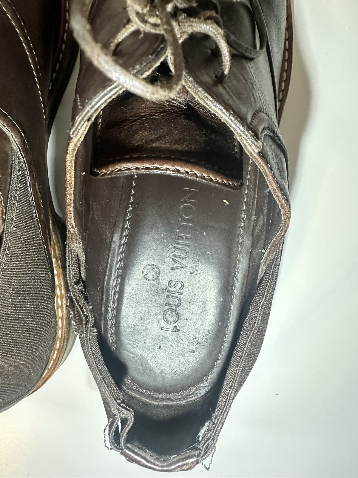 Louis Vuitton Louis Vuitton Brown Lace Up Loafer Size US 10 / EU 43 - 11 Thumbnail