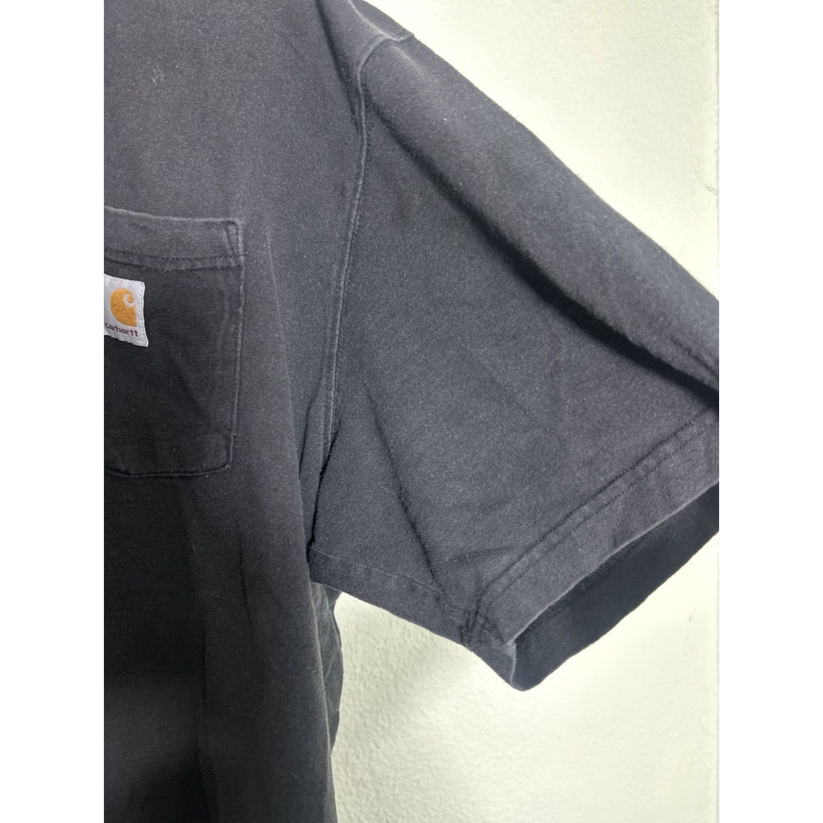 Carhartt VINTAGE Carhartt Mens XL Short Sleeve T Shirt Faded Black Oil Stains Loose Fit Size US XL / EU 56 / 4 - 6 Thumbnail