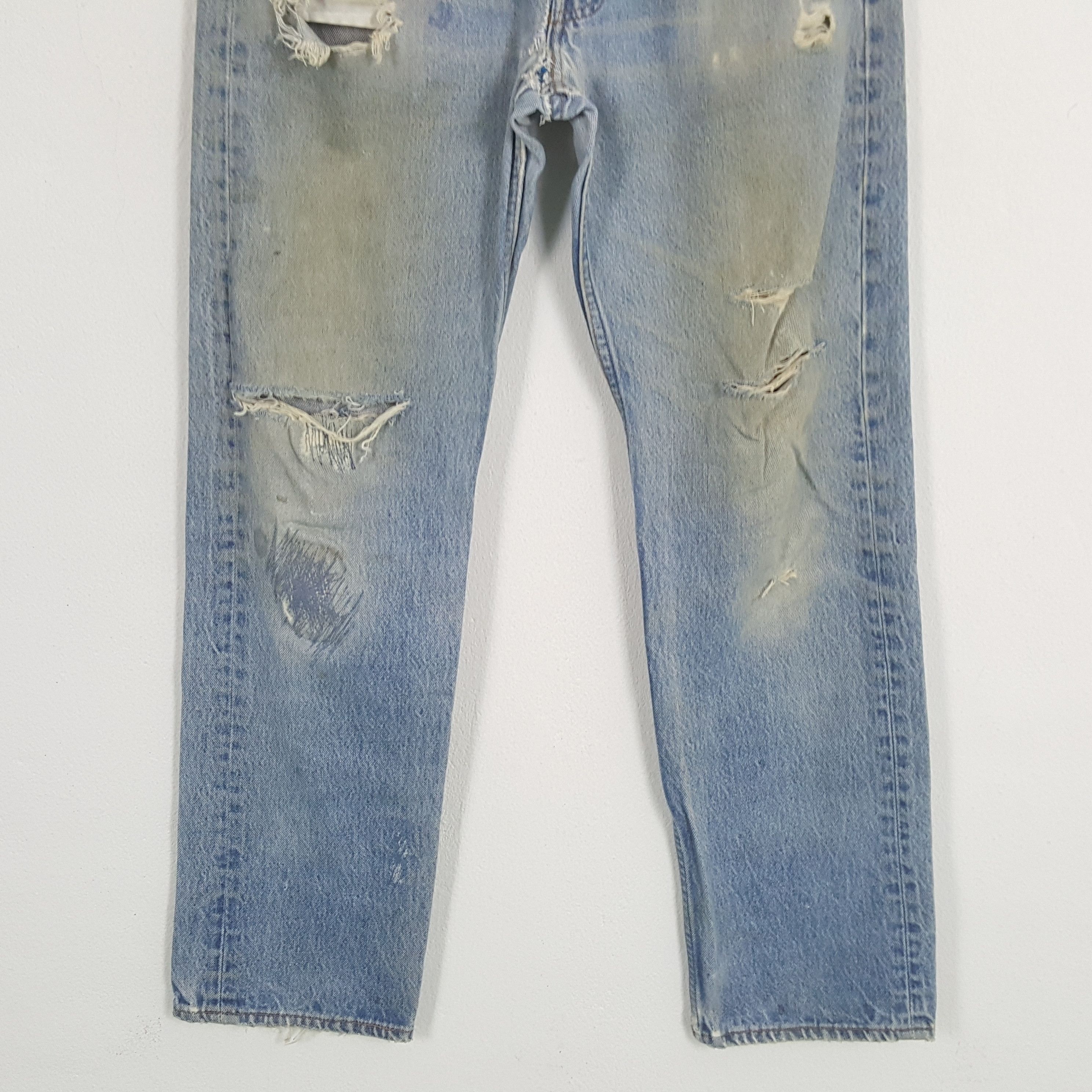 Levi's × Vintage LEVI'S 501 Daily Streetwear Style Distressed Jeans Size US 31 - 3 Thumbnail
