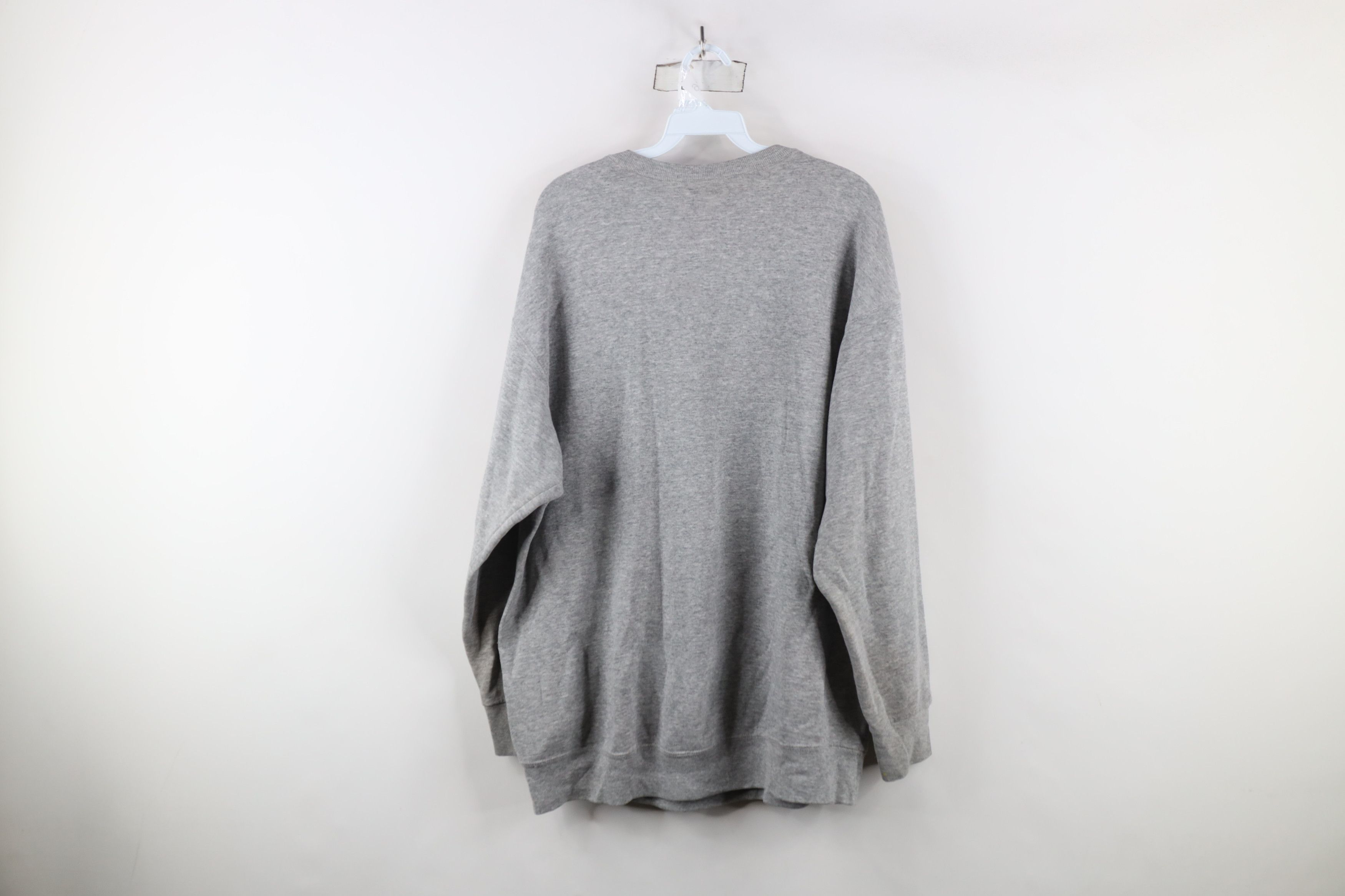 Vintage Vintage 90s Spell Out University of Michigan Sweatshirt Gray Size US XL / EU 56 / 4 - 13 Thumbnail