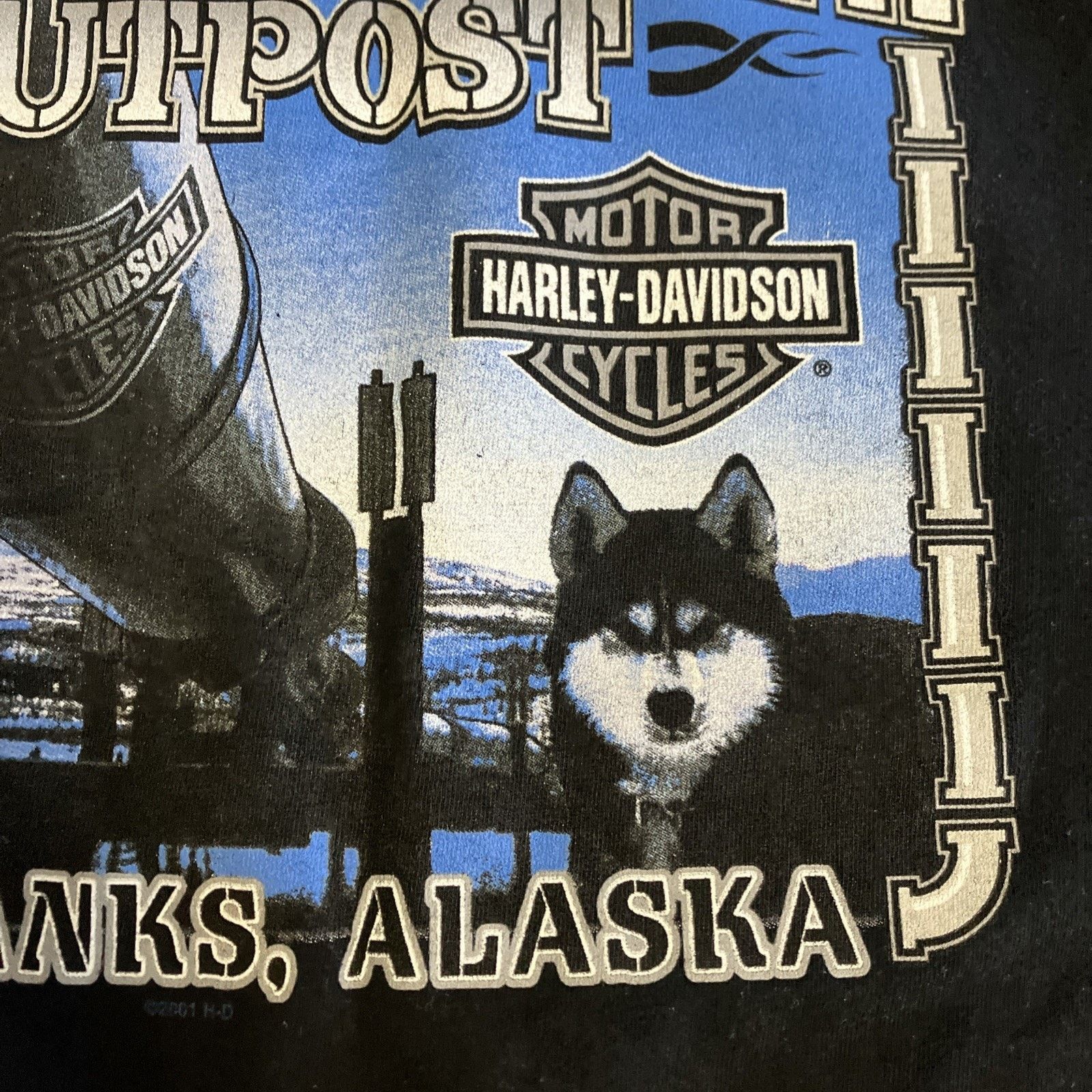 Harley Davidson Vtg Harley-Davidson Fairbanks Alaska Wolves Graphic Size XL Size US XXL / EU 58 / 5 - 24 Thumbnail