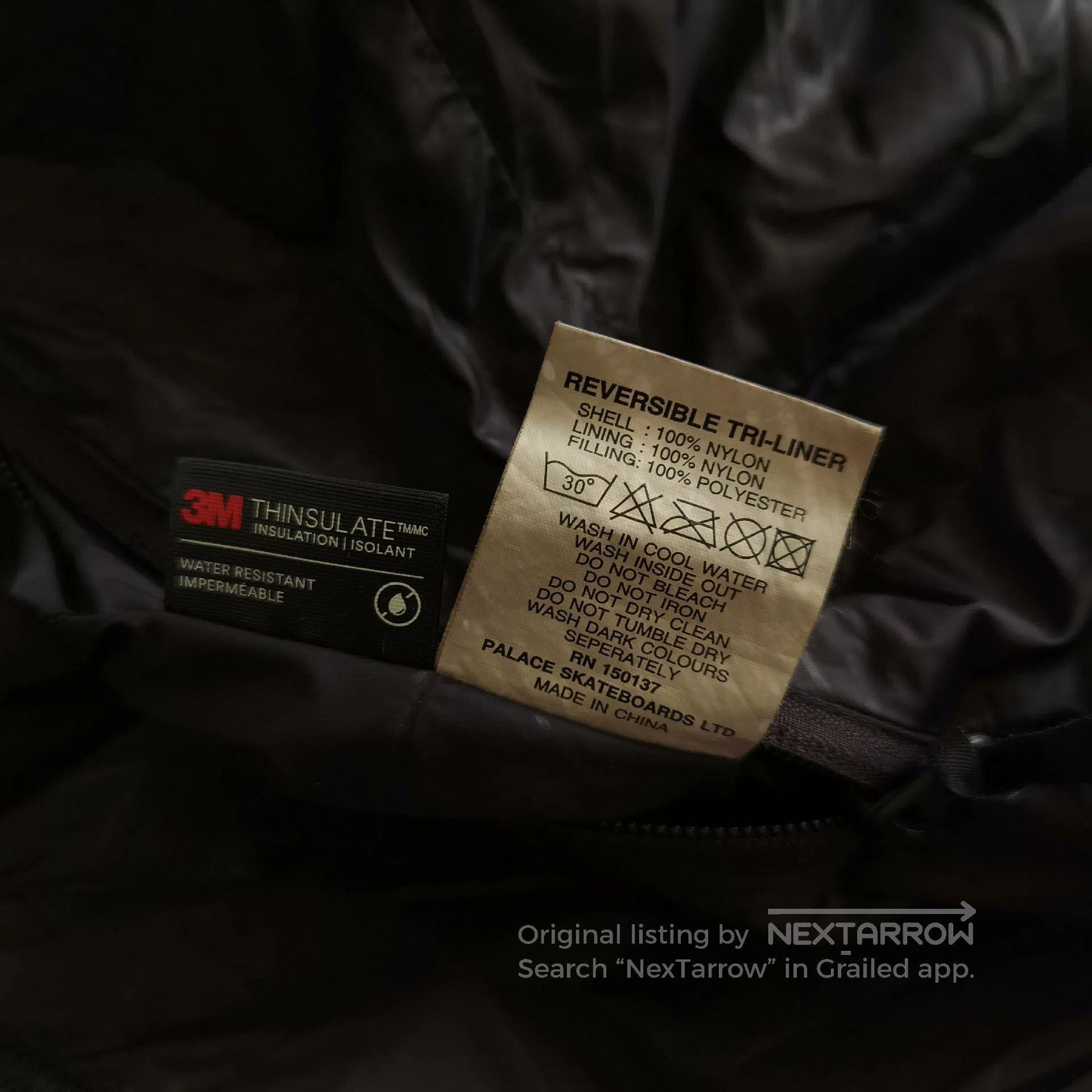 Palace Palace Reversible Rainproof Puffer Jacket. Size US S / EU 44-46 / 1 - 8 Thumbnail