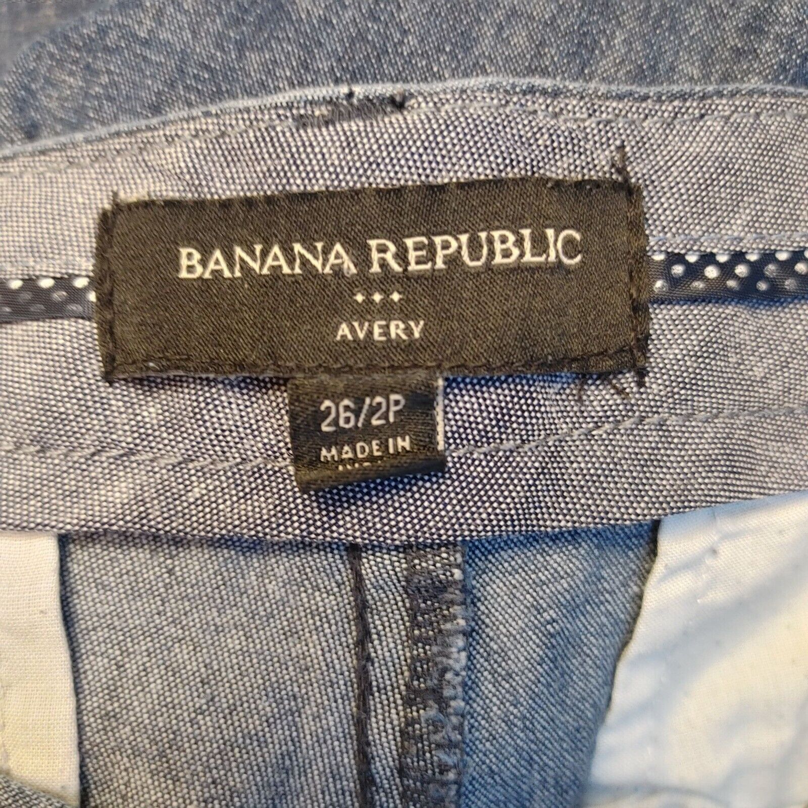 Banana Republic Banana Republic Women's Soft Chambray Denim Pants 26/2P Size 26" / US 2 / IT 38 - 3 Thumbnail