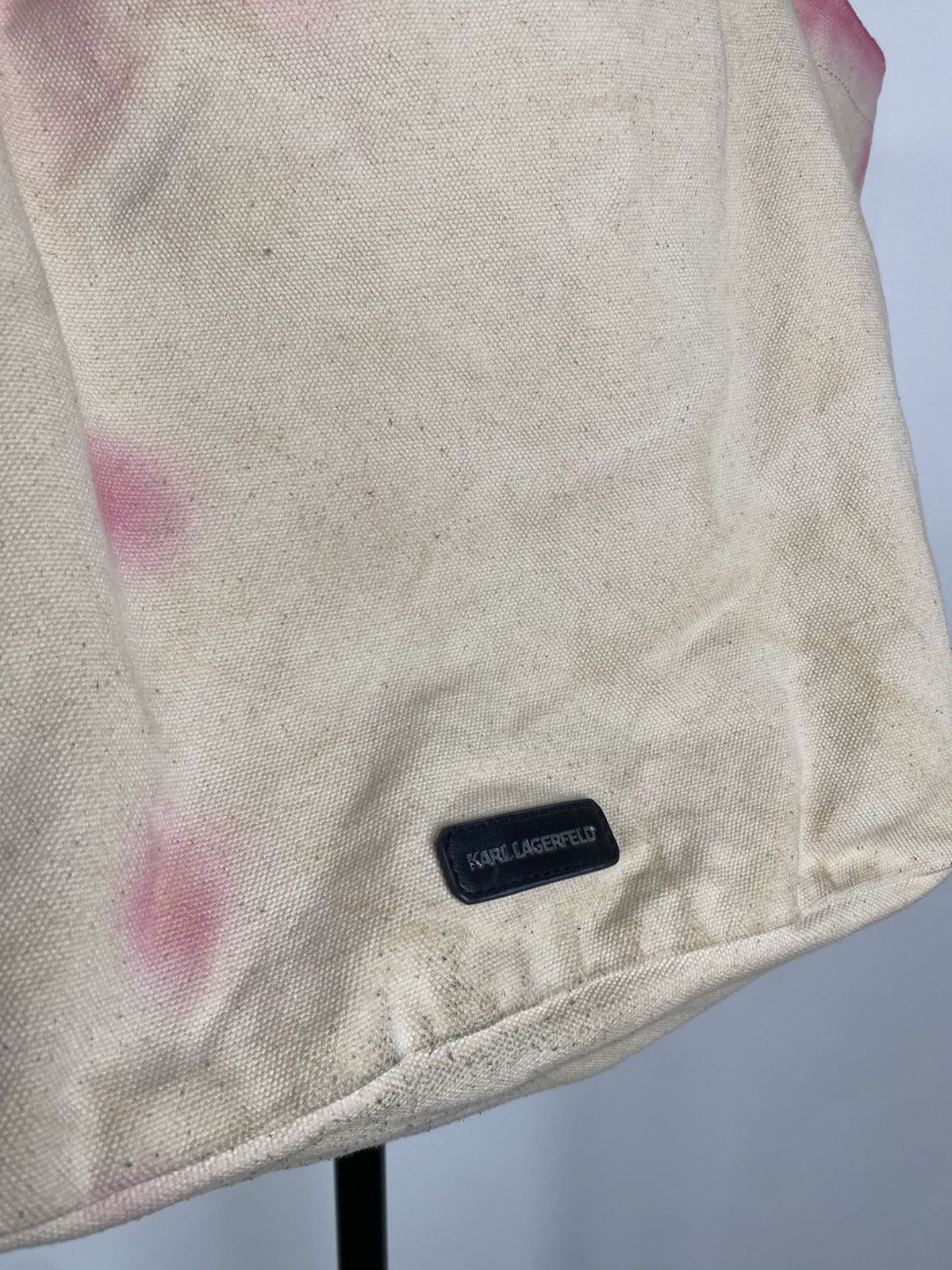 Designer × Karl Lagerfeld × Vintage Designer Karl Lagerfeld Large Cotton Bag Y2K Luxury Size ONE SIZE - 8 Thumbnail