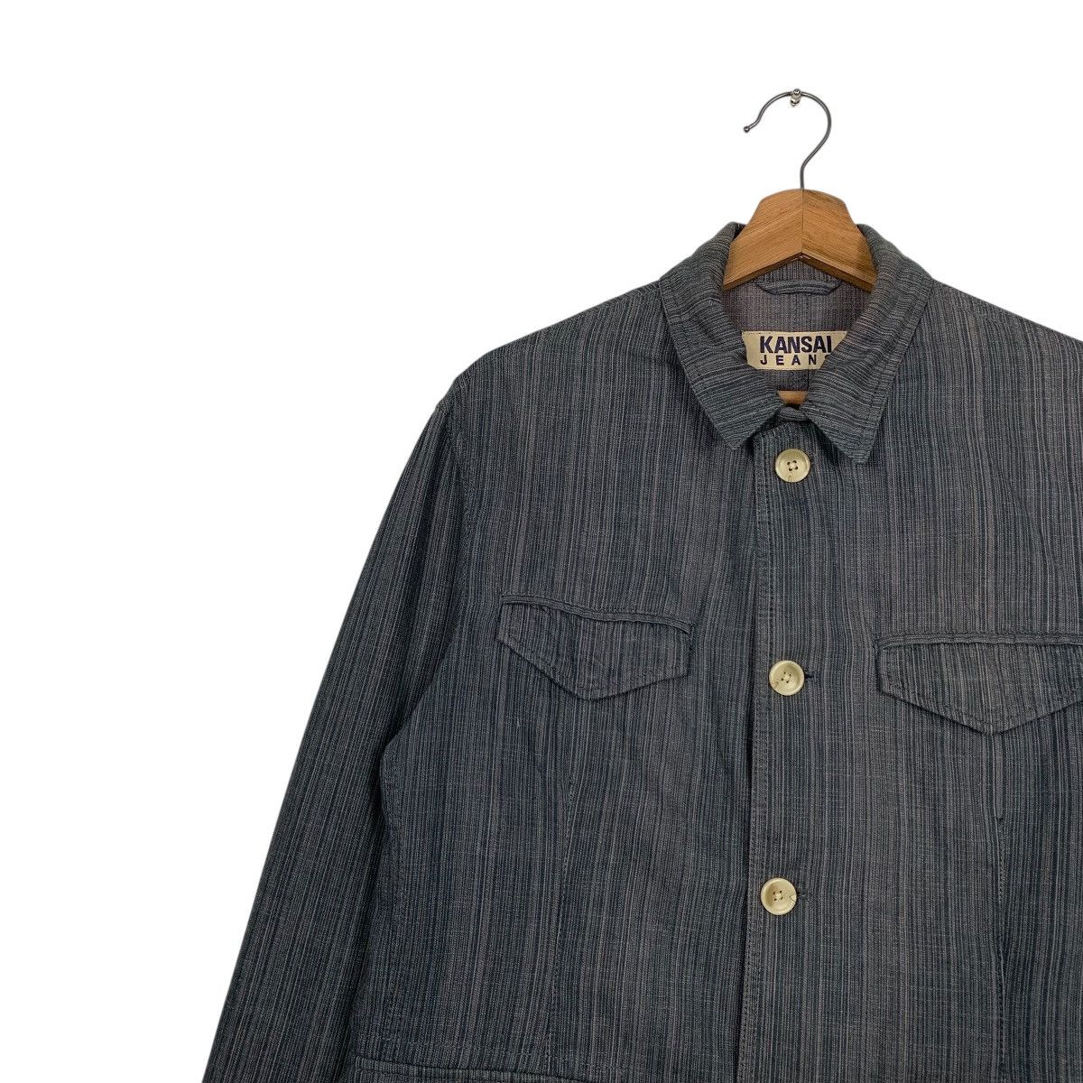Kansai Yamamoto Kansai Jeans Hickory Casual Jacket Size US M / EU 48-50 / 2 - 6 Thumbnail