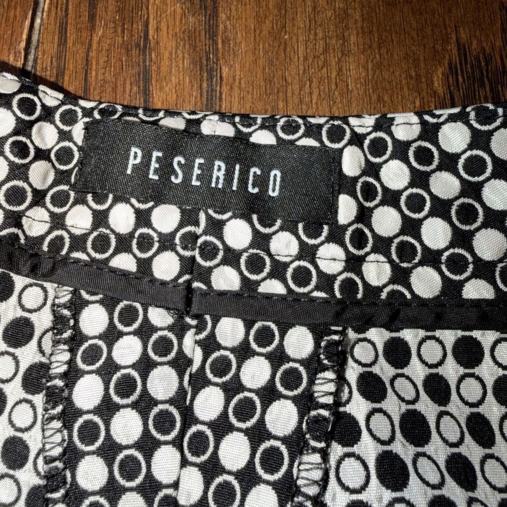 Peserico Peserico Italy Women’s Pants Size 48 Black White Dots Made In Italy Size 34" / US 12 / IT 48 - 7 Thumbnail