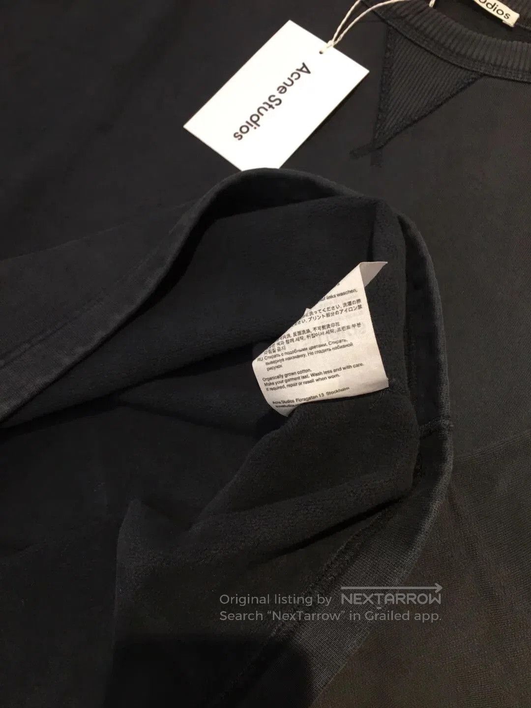 Acne Studios acne studios logo sweatshirt with tag. Size US M / EU 48-50 / 2 - 6 Thumbnail