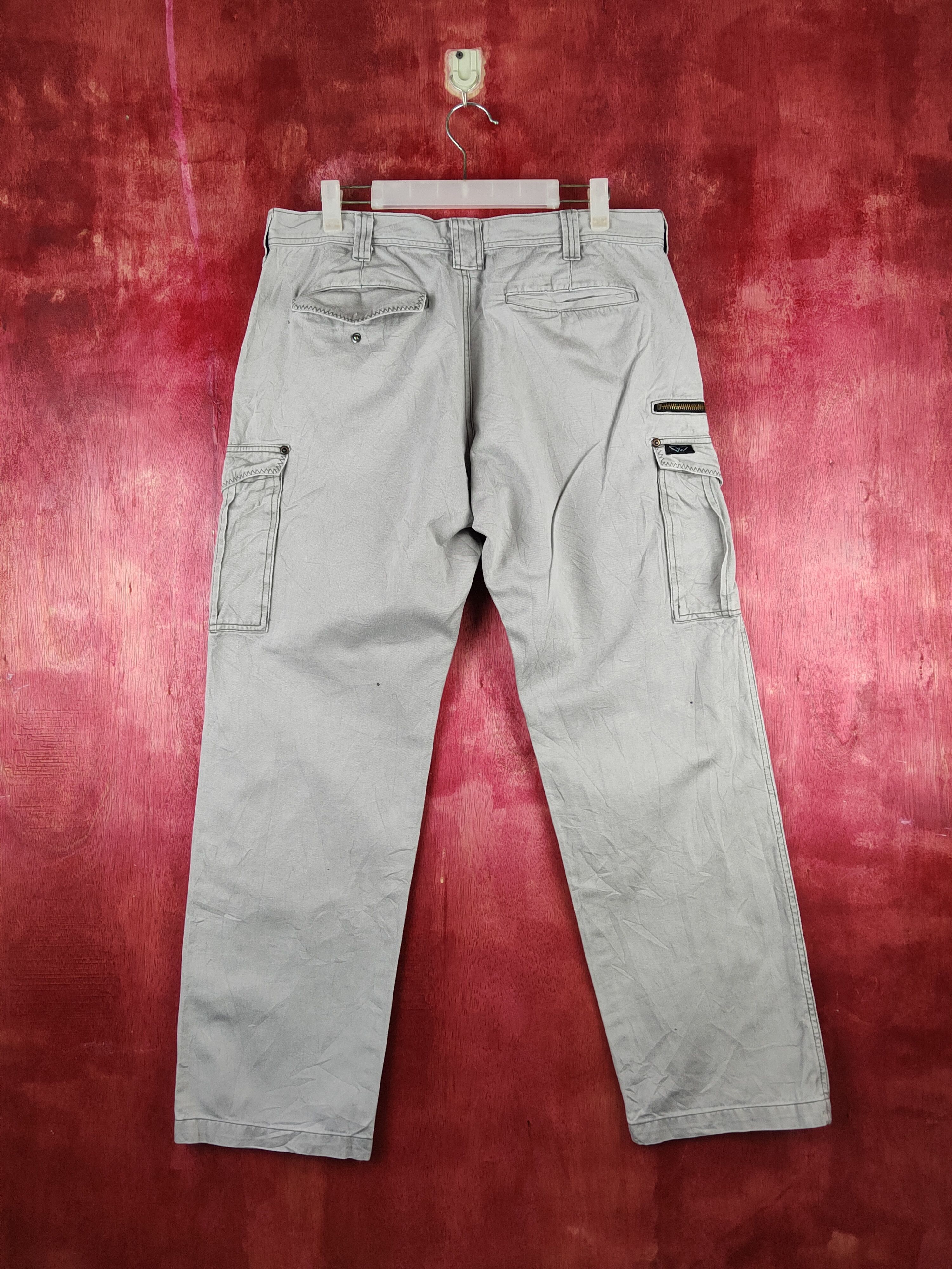 Japanese Brand GW Gray Multipocket Tactical Cargo Pants #S1457 Size US 34 / EU 50 - 7 Thumbnail