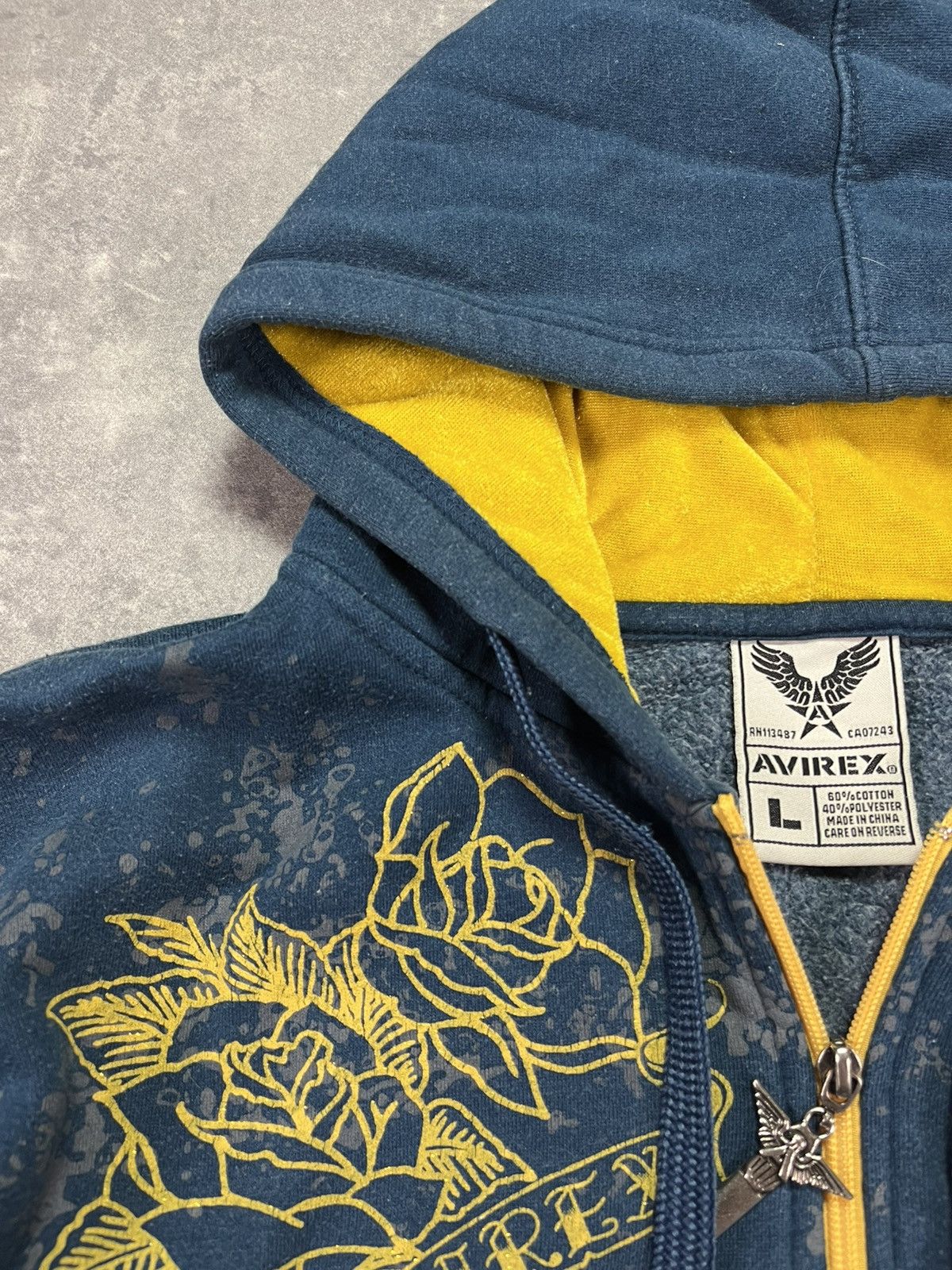 Avirex 2000s Y2K Avirex Tiger Printed Zip Hoodie L Baggy Affliction Size US L / EU 52-54 / 3 - 8 Thumbnail