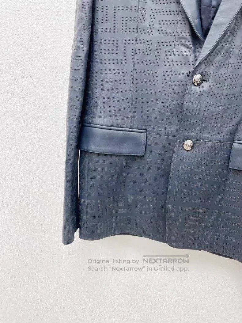 Versace Versace Main line leather coat Size 52S - 5 Thumbnail