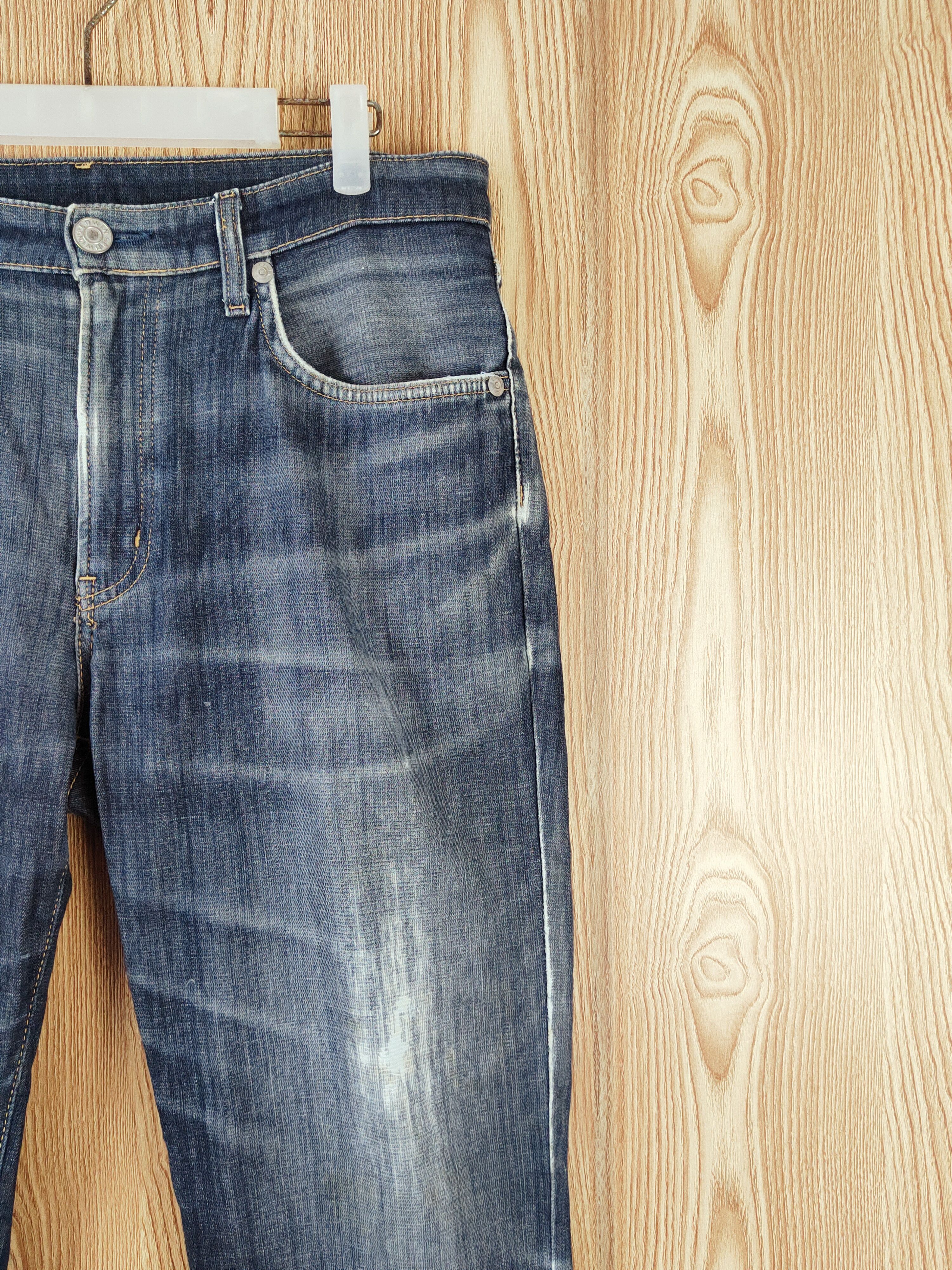 Edwin Edwin Dark Blue Faded Distressed Ripped Jeans #W610 Size US 34 / EU 50 - 5 Thumbnail