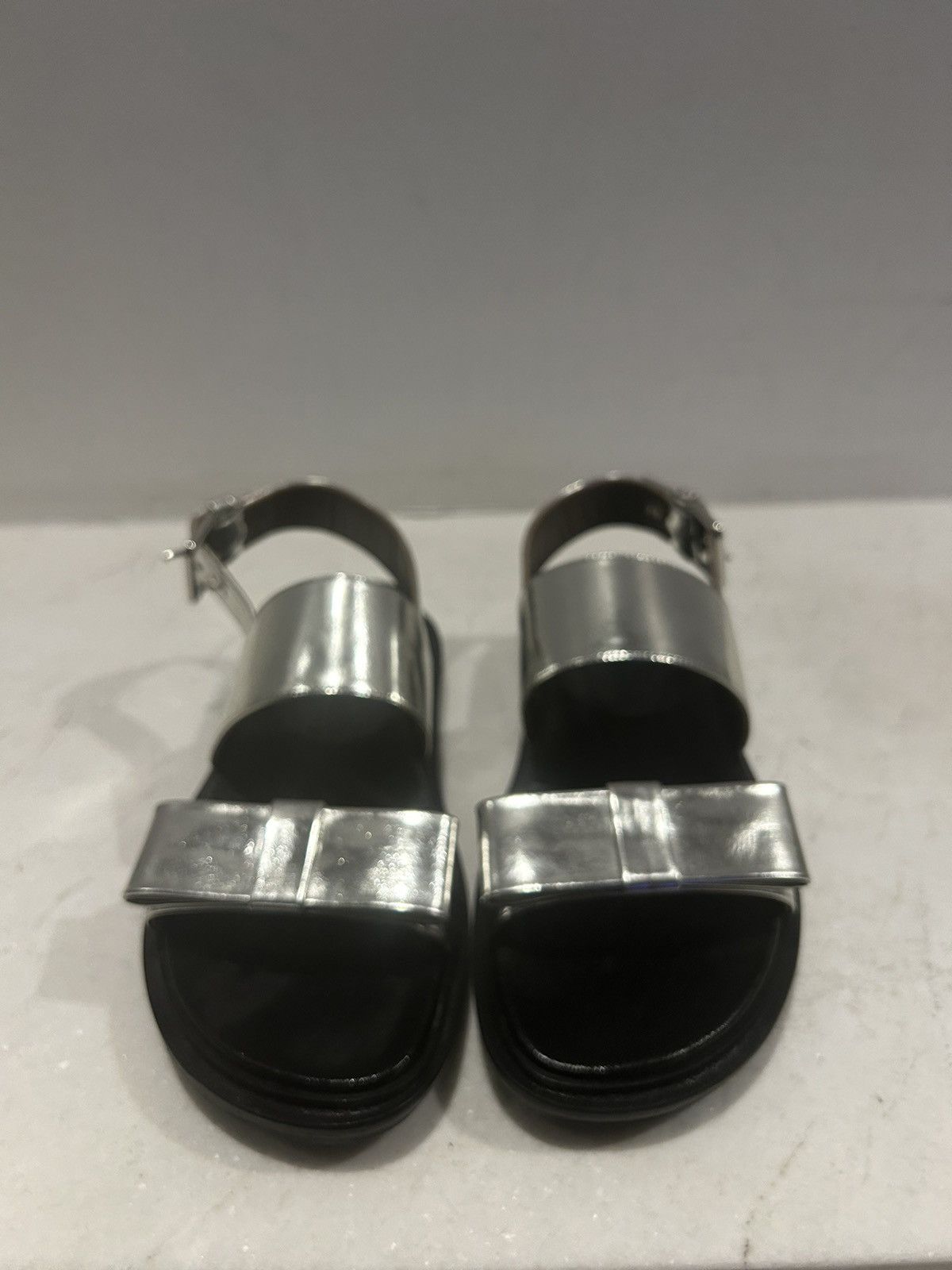 Marni New in box marni silver bow sandals. Size US 7 / IT 37 - 4 Thumbnail