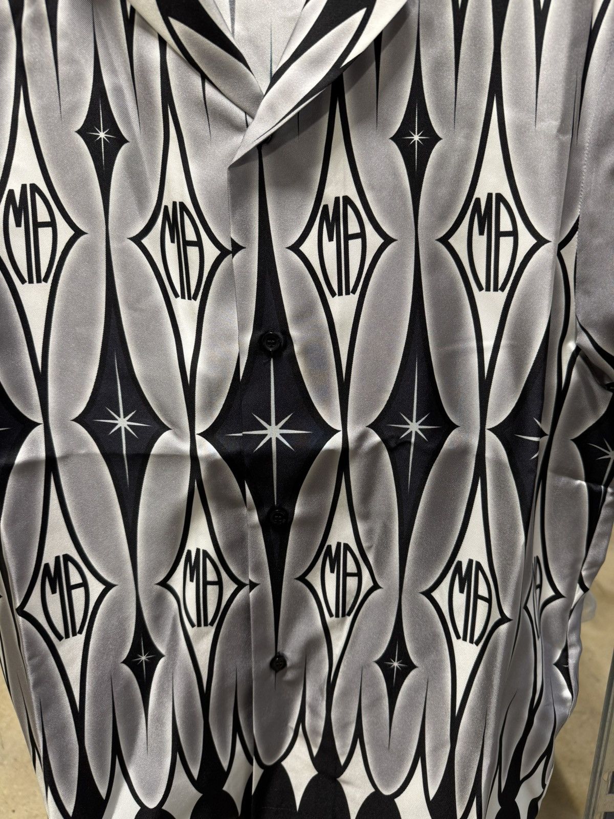 Amiri Amiri Argyle Bowling Silk Shirt NEW 1100$ Size US XL / EU 56 / 4 - 3 Thumbnail