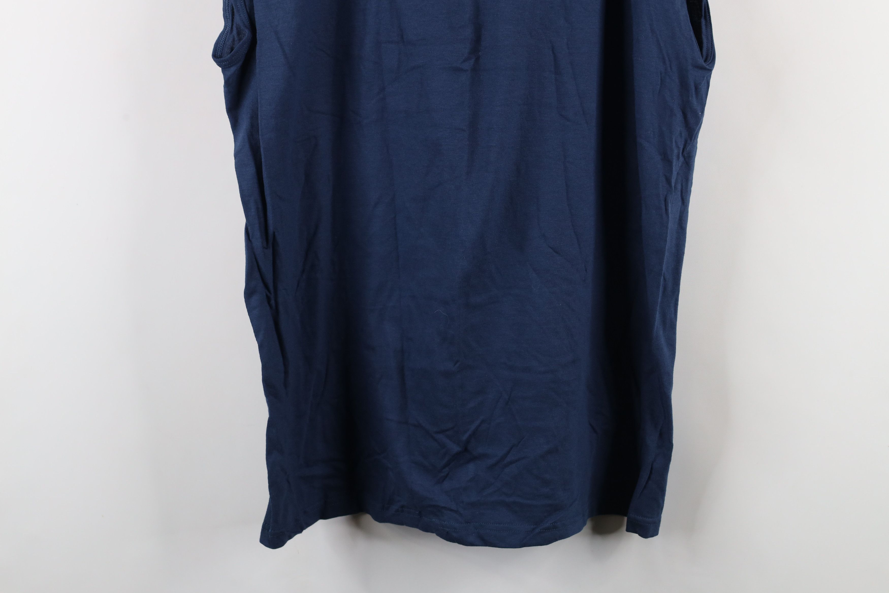 Vintage Vintage 90s Streetwear Sleeveless Muscle T-Shirt Cotton Blue Size US XL / EU 56 / 4 - 11 Thumbnail