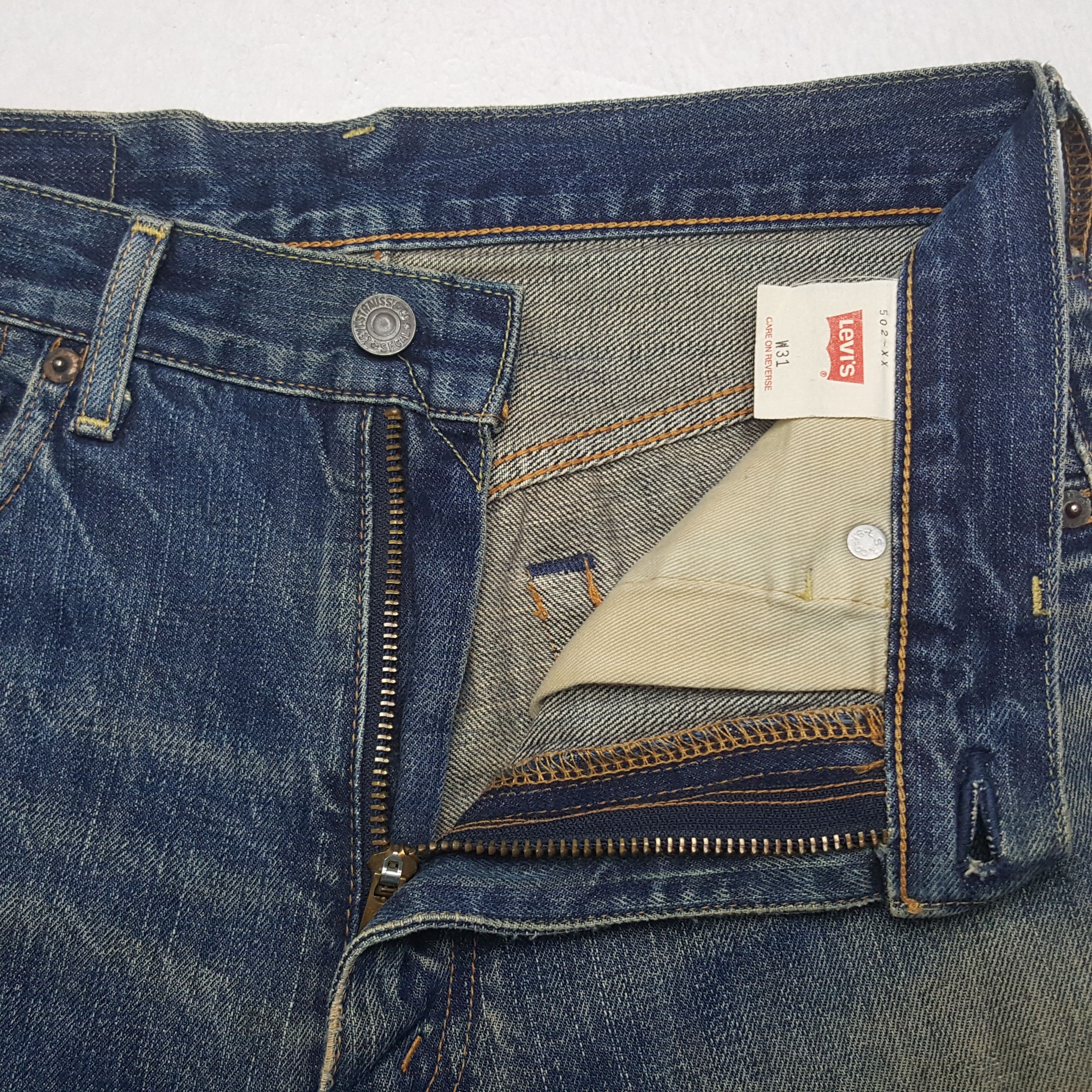 Levi's × Vintage Vintage Levi's 502 Selvedge American Distressed Denim Jeans Size US 28 / EU 44 - 7 Thumbnail