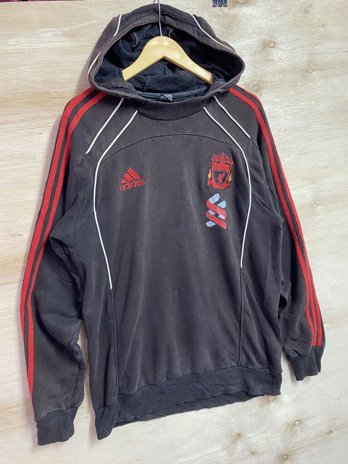 Adidas Vintage Adidas liverpool hoodie Size US L / EU 52-54 / 3 - 3 Thumbnail