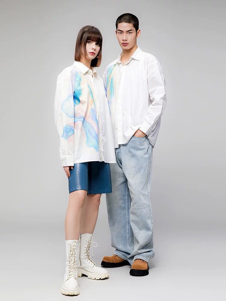Other Fade-effect Multi-color Button Up Shirt Size US M / EU 48-50 / 2 - 10 Thumbnail