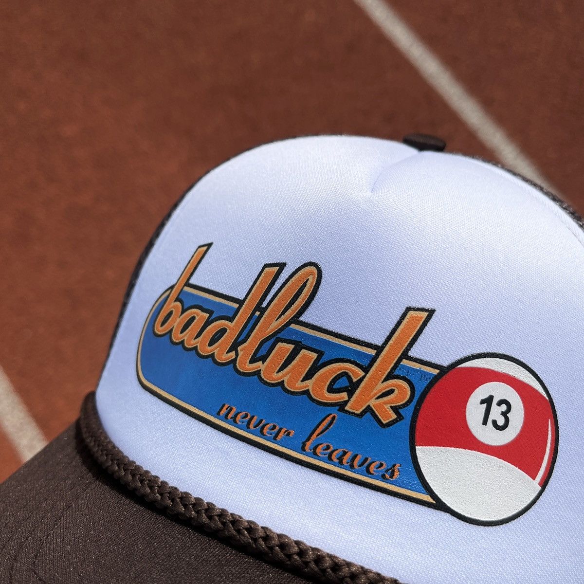 Other BADLUCKNEVERLEAVES - UNLUCKY 13 MESH TRUCKER HAT Size ONE SIZE - 4 Thumbnail