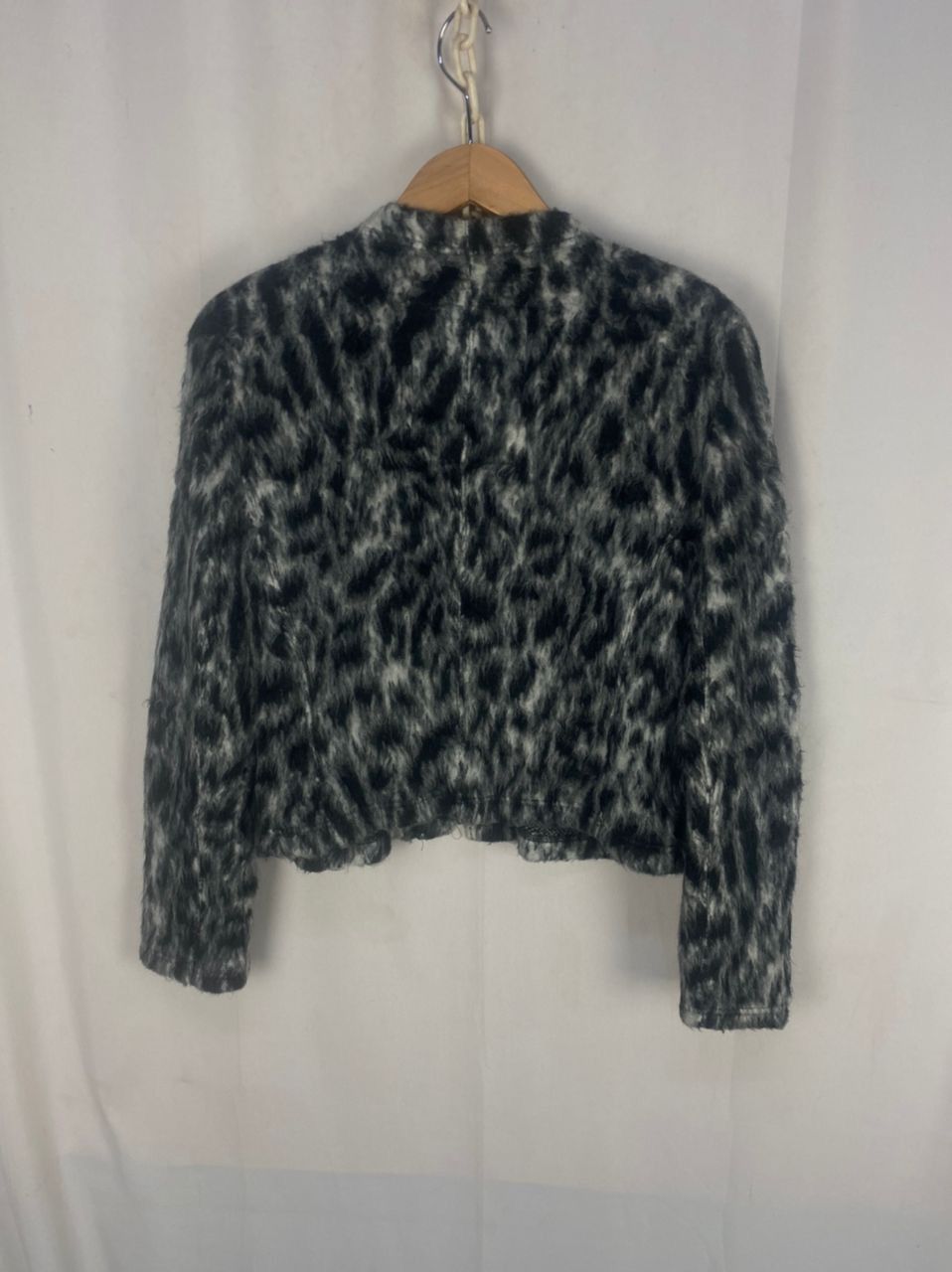 Japanese Brand Leopard wool cardigan croptop jacket Size S / US 4 / IT 40 - 11 Thumbnail