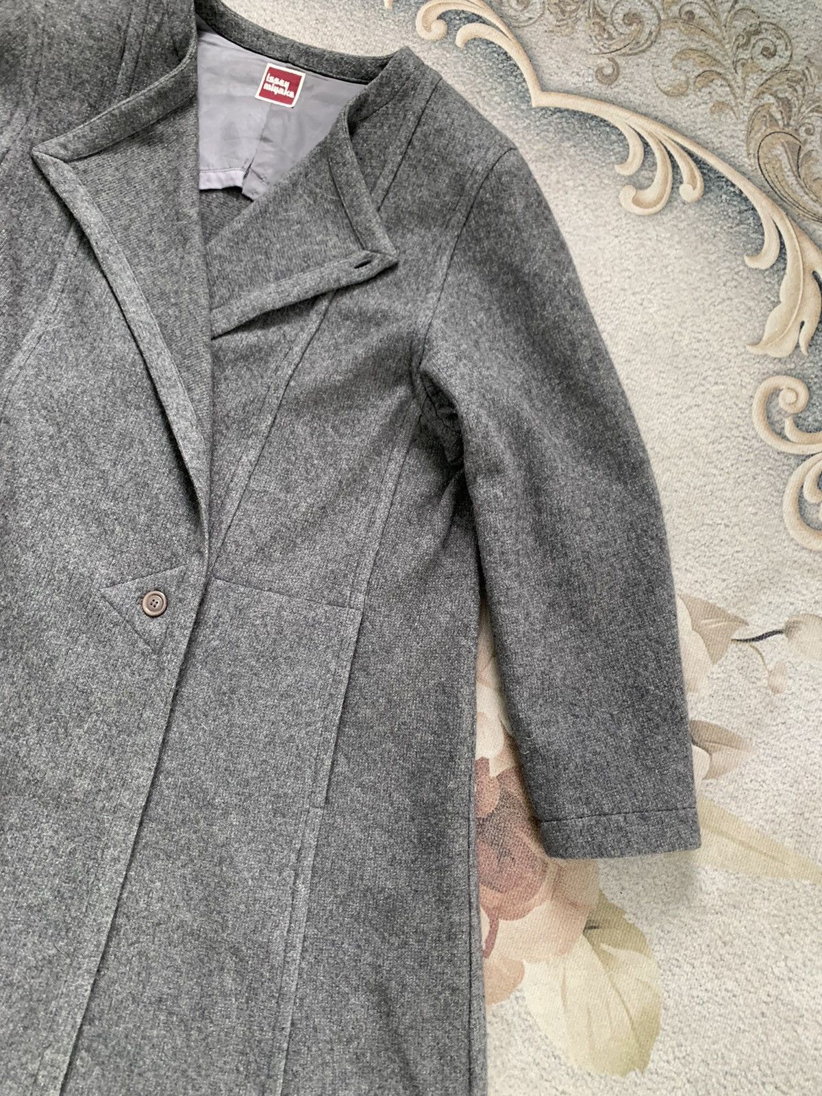 Issey Miyake Vintage 70s Issey Miyake Blend Wool Long Coat Size M / US 6-8 / IT 42-44 - 4 Thumbnail