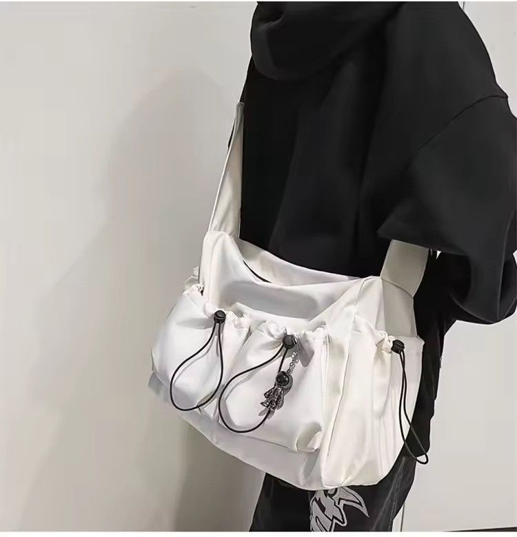 Japanese Brand × Vintage Y2K Japanese Style Tote Shoulder Canvas Bag school Size ONE SIZE - 3 Thumbnail