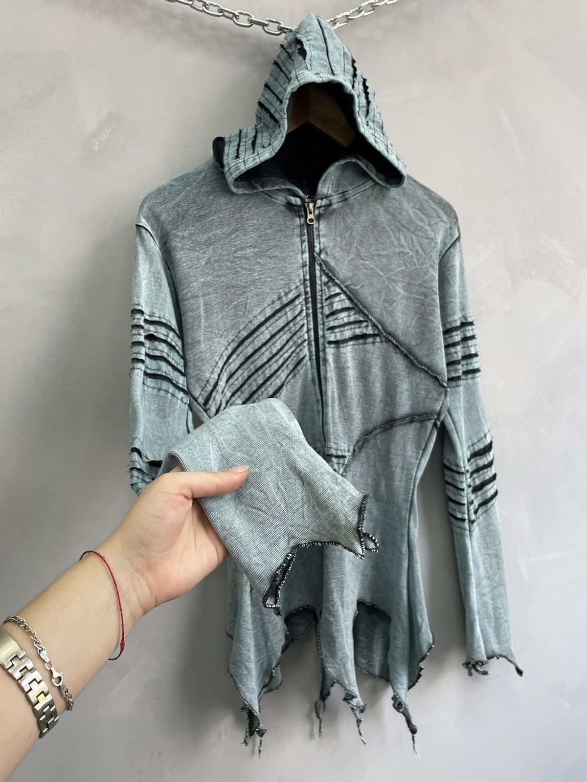 Hysteric Glamour Rare hystericglamour style nepal hoodie assymetrical y2k Size L / US 10 / IT 46 - 6 Thumbnail
