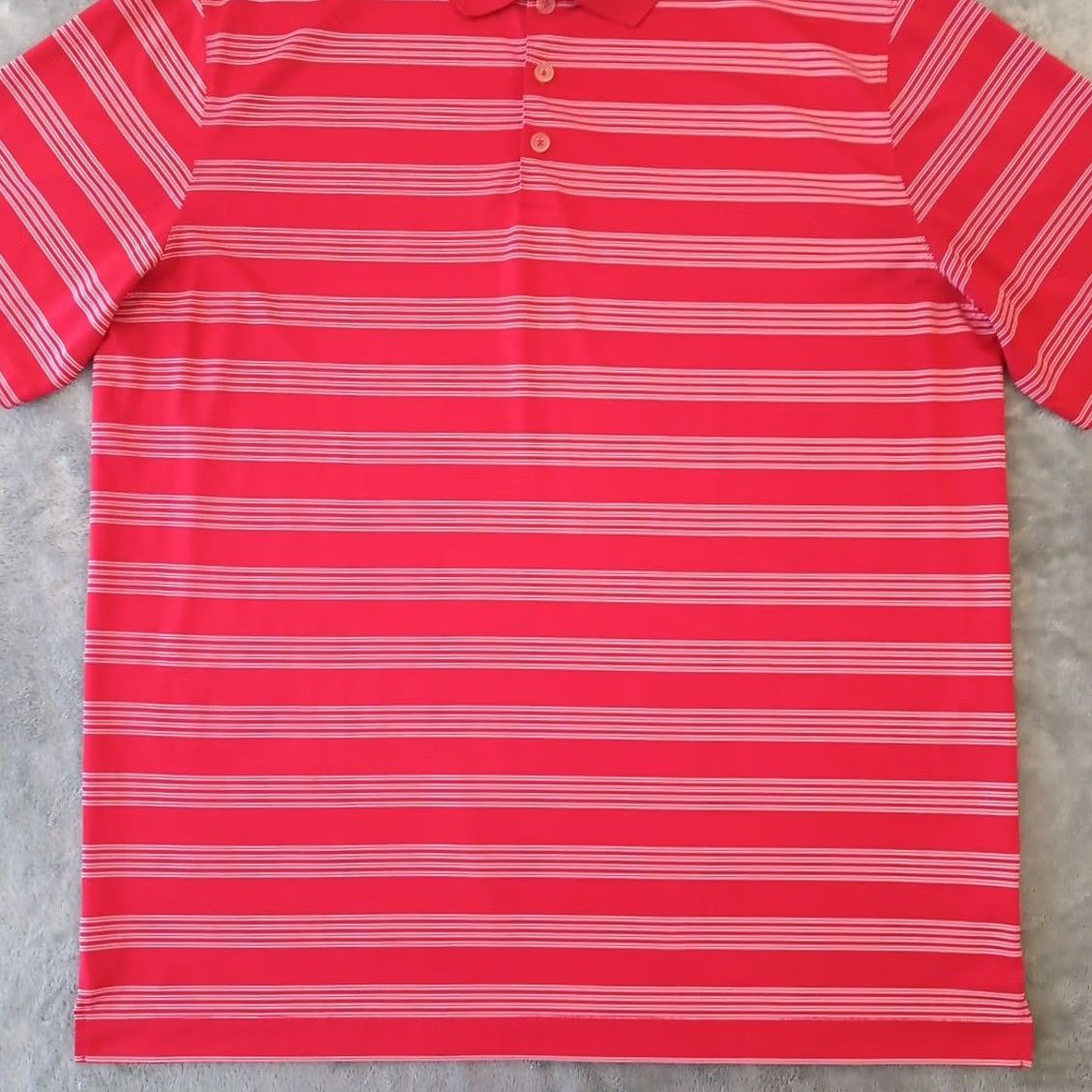 Nike Nike Golf Tour Performance Polo Shirt Mens XL Red Striped Short Sleeve Size US XL / EU 56 / 4 - 5 Thumbnail