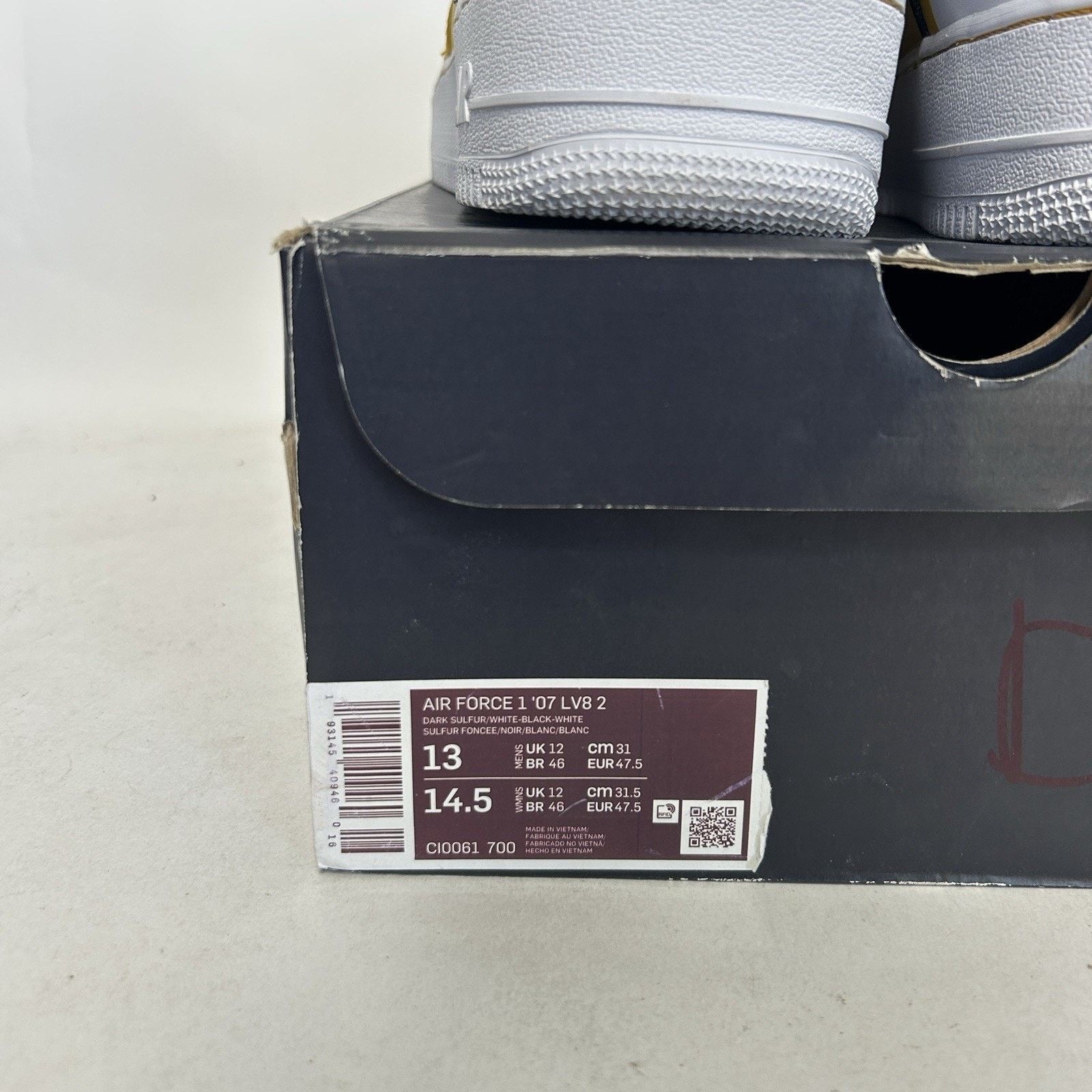 Nike Nike Air Force 1 Low '07 LV8 “Dark Sulfur” CI0061-700 Size US 13 / EU 46 - 5 Thumbnail