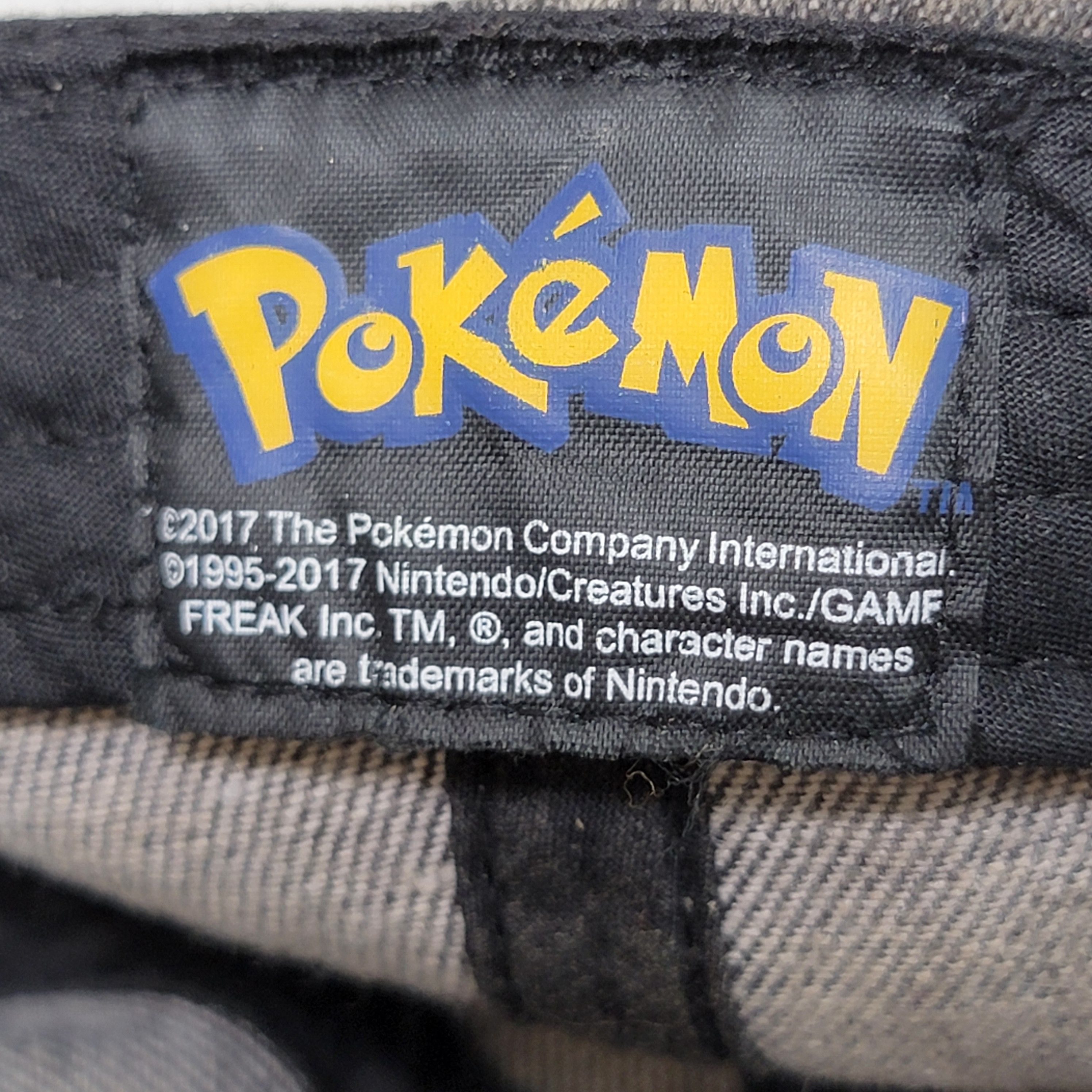 Pokemon Pokemon Grey Demin Adjustable Pikachu Ball Cap - OSFM Size ONE SIZE - 8 Thumbnail