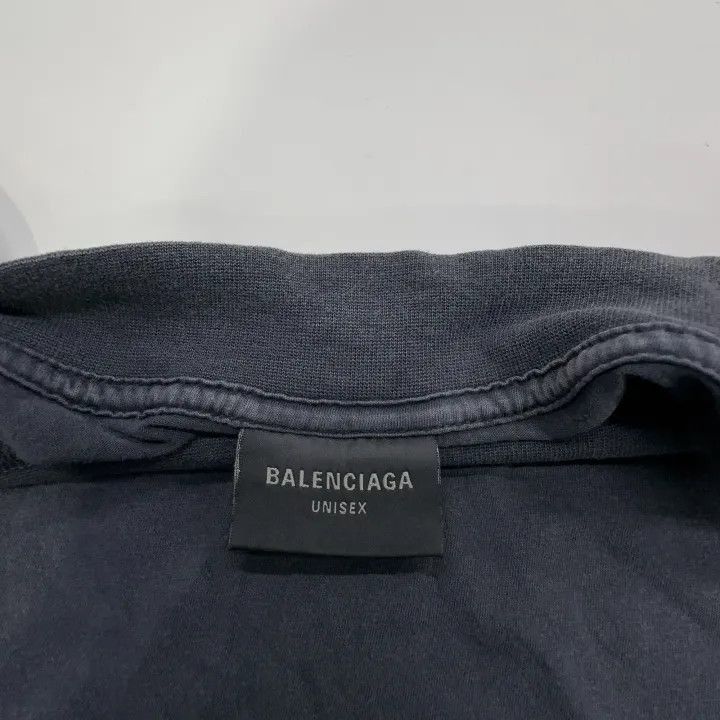 Balenciaga Balenciaga FW23 Distressed Logo Print T-Shirt 0079-2507 Size US XS / EU 42 / 0 - 2 Thumbnail