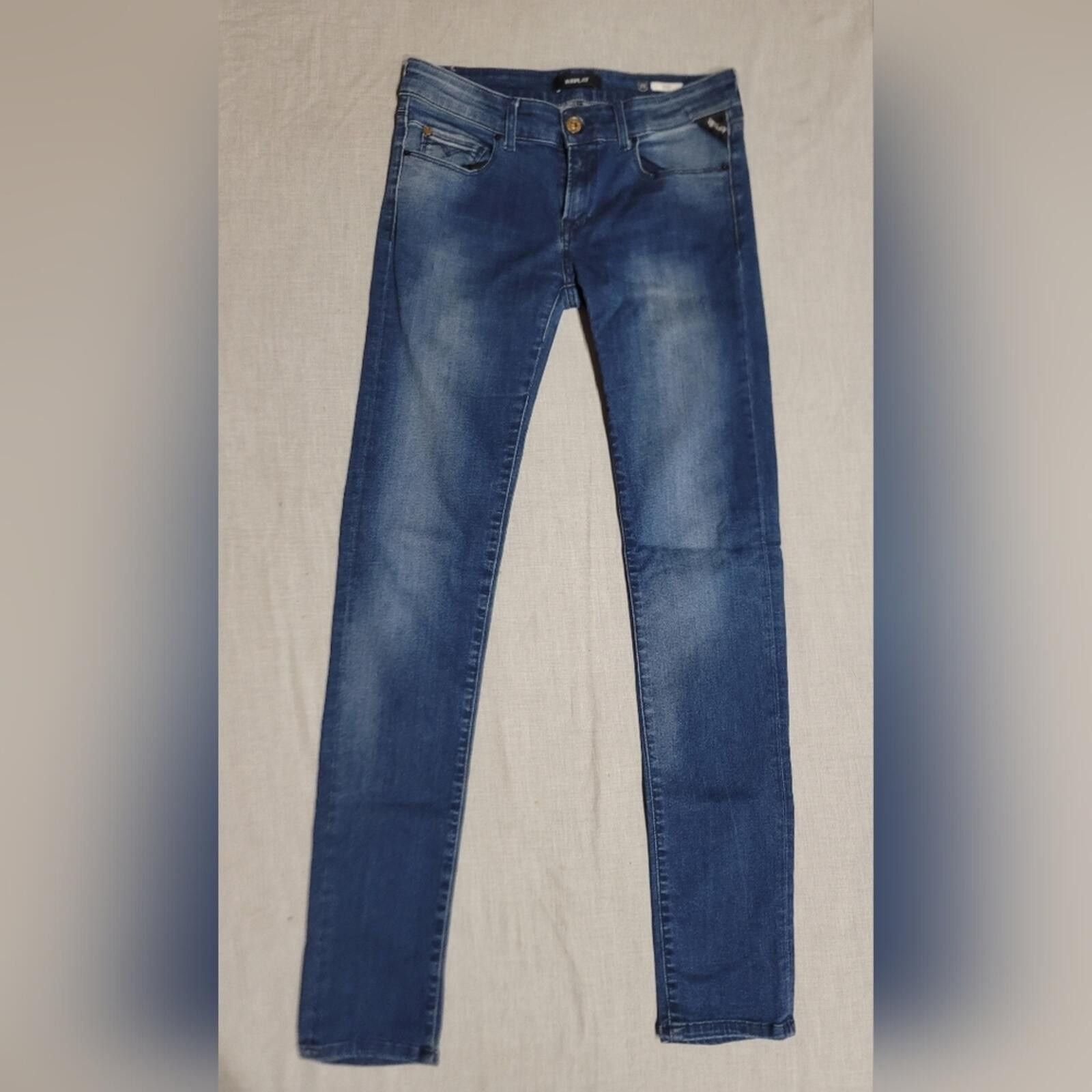 Replay Replay Rose Designer Blue Denim Jeans SZ 29 Skinny Y2K Size 29" - 1 Thumbnail