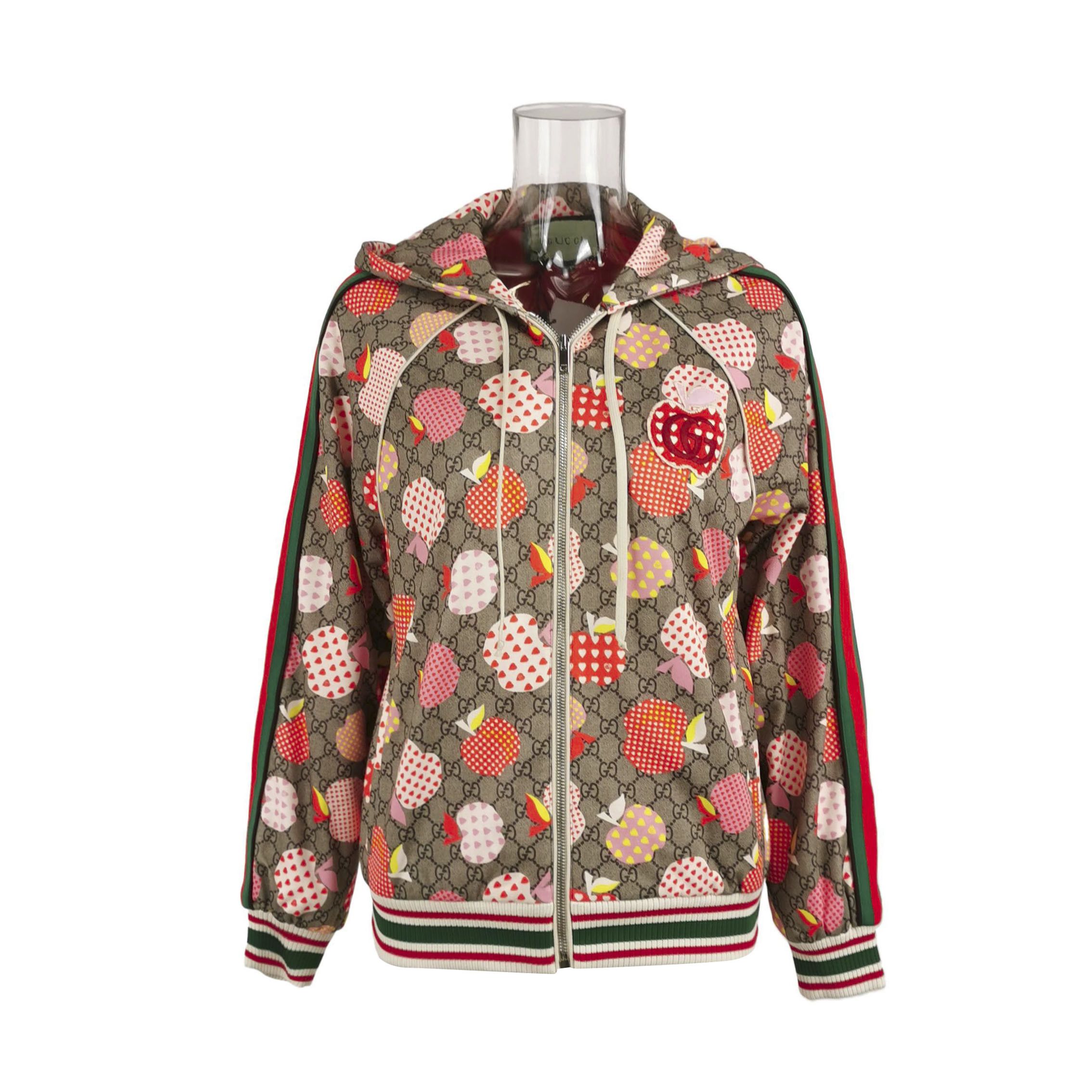 Gucci Gucci Apple Heart Print Hoodie XS Size US XS / EU 42 / 0 - 1 Thumbnail