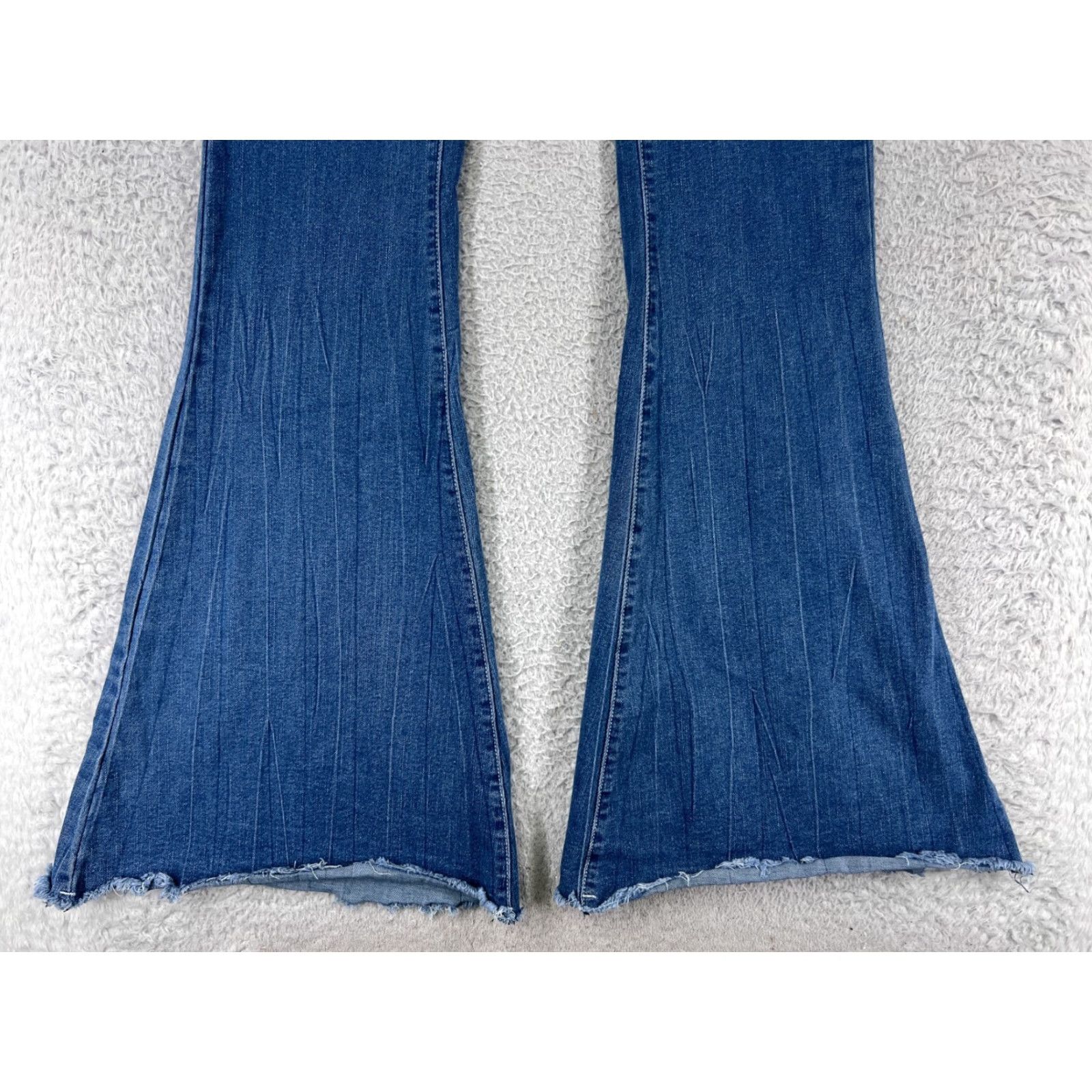 Shein VINTAGE SheIn Women's Jeans Flared High Waist Cotton Blend 24 Blue 90s Retro Womens Size 42" / US 20 - 5 Thumbnail