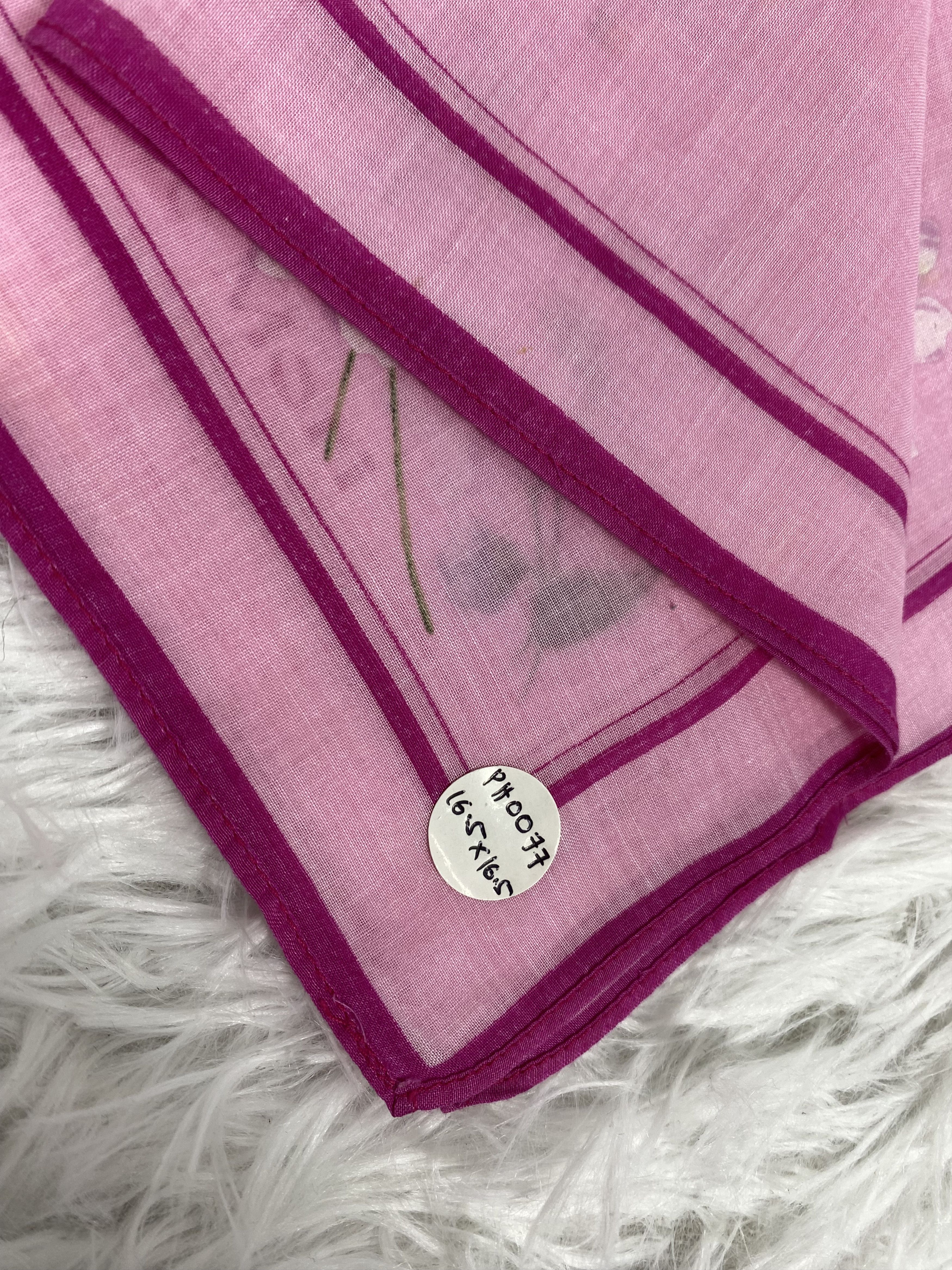 Hanae Mori Vintage Hanae Mori Handkerchief PH0077 Size ONE SIZE - 2 Thumbnail