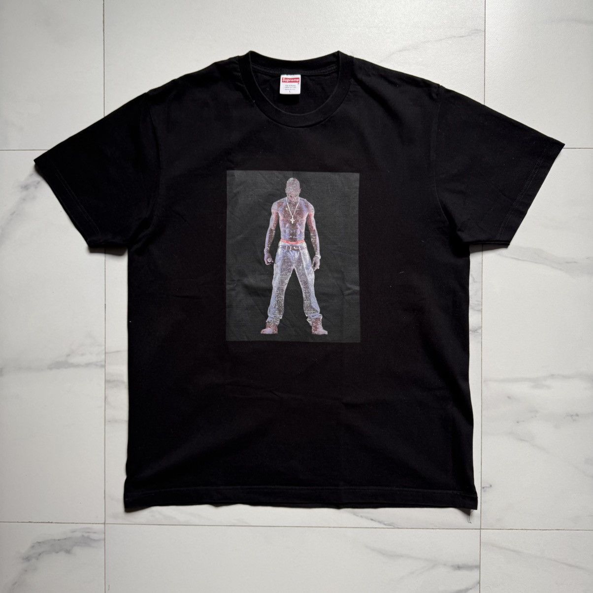 Supreme Supreme SS20 Tupac Hologram Black Tee Size US L / EU 52-54 / 3 - 2 Thumbnail